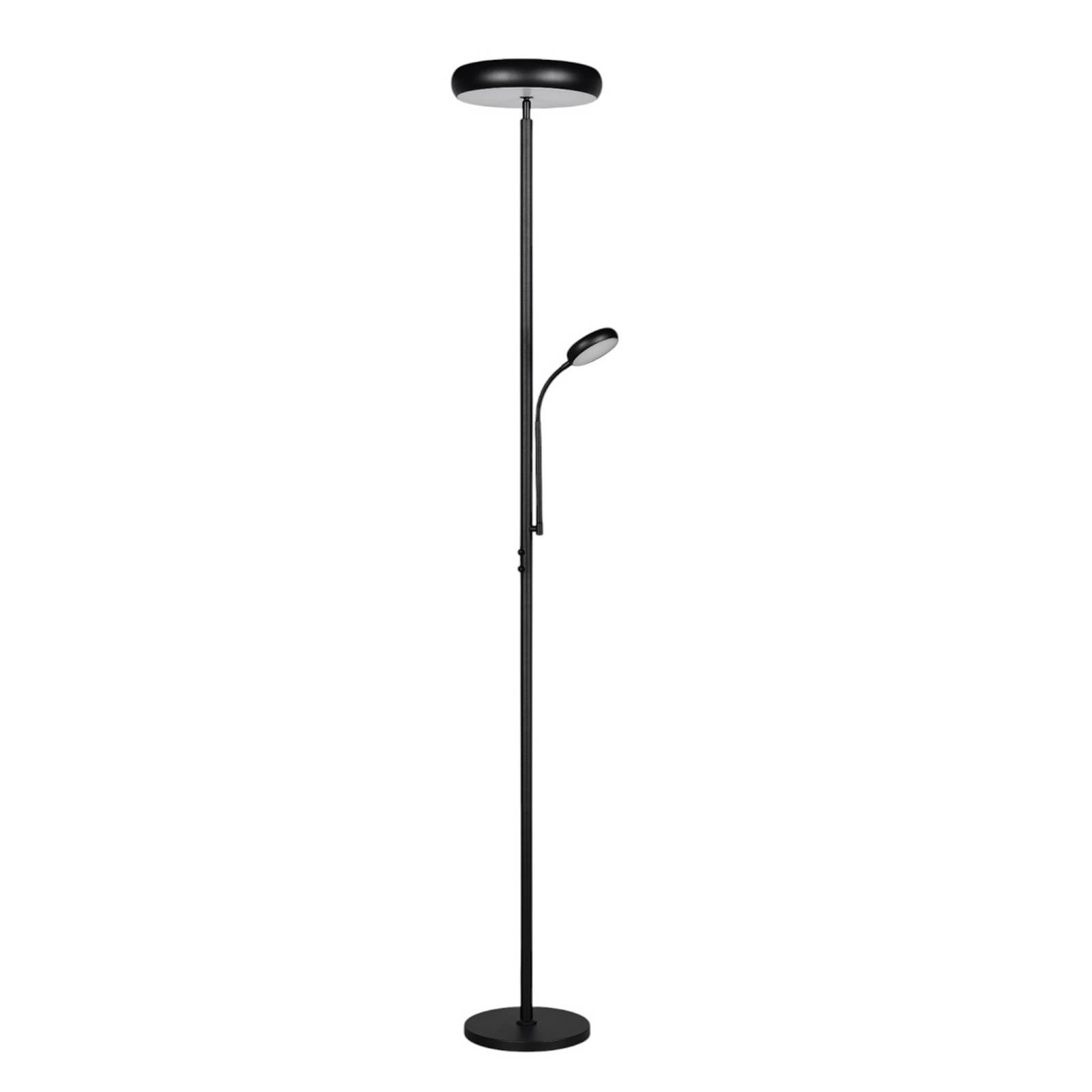 REALITY LED-Stehleuchte Palermo R45741132, 23W, 3000... 6500K, 2500lm, CCT, IP20, schwarz