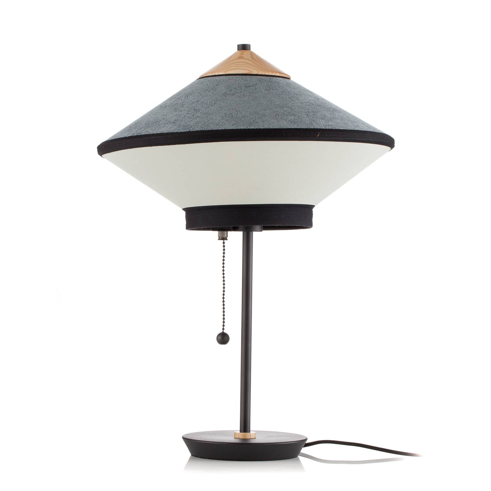 Forestier Cymbal S -pöytävalaisin, sininen - design lamppu Olohuoneen/ruokailutila sininen, valkoinen, musta