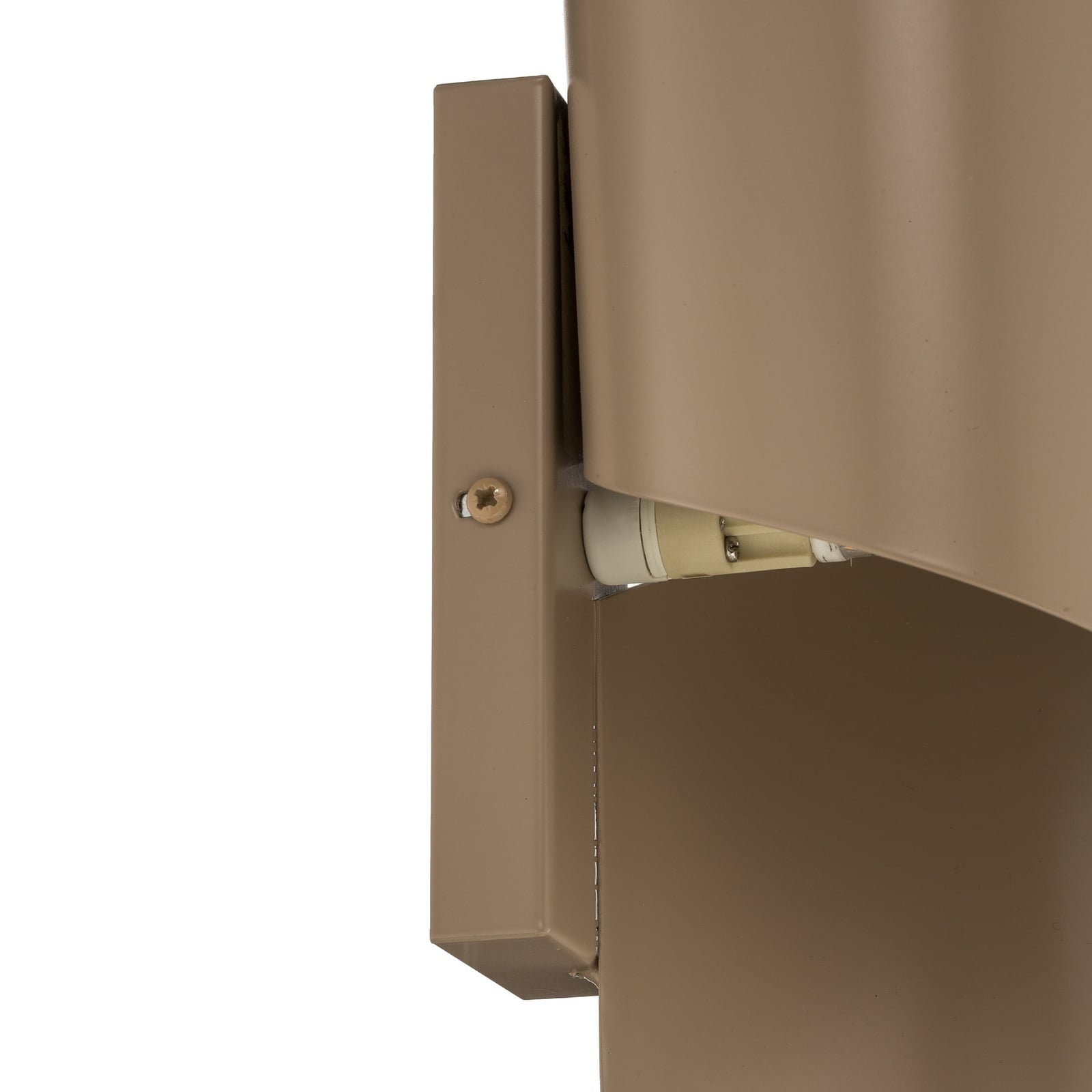 SPINER-seinävalaisin, beige, korkeus 30 cm, metalli, G9