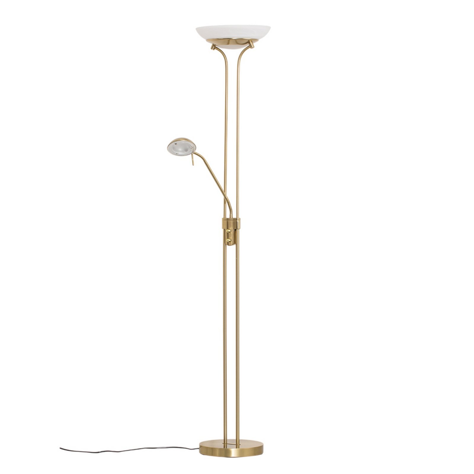 Yveta Gulvlampe Brass/White - Lindby