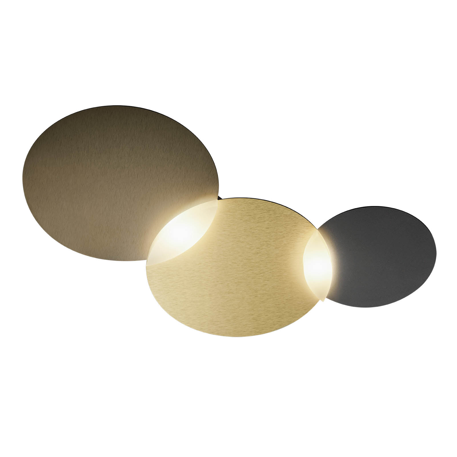 GROSSMANN Circ LED-Deckenlampe, bronze-messing 2fl
