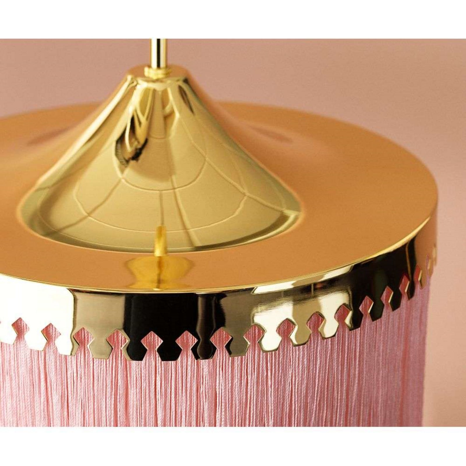 Fringe Pendel Ø20 Pale Pink Warm Nordic - Stue - Vintage - Metal