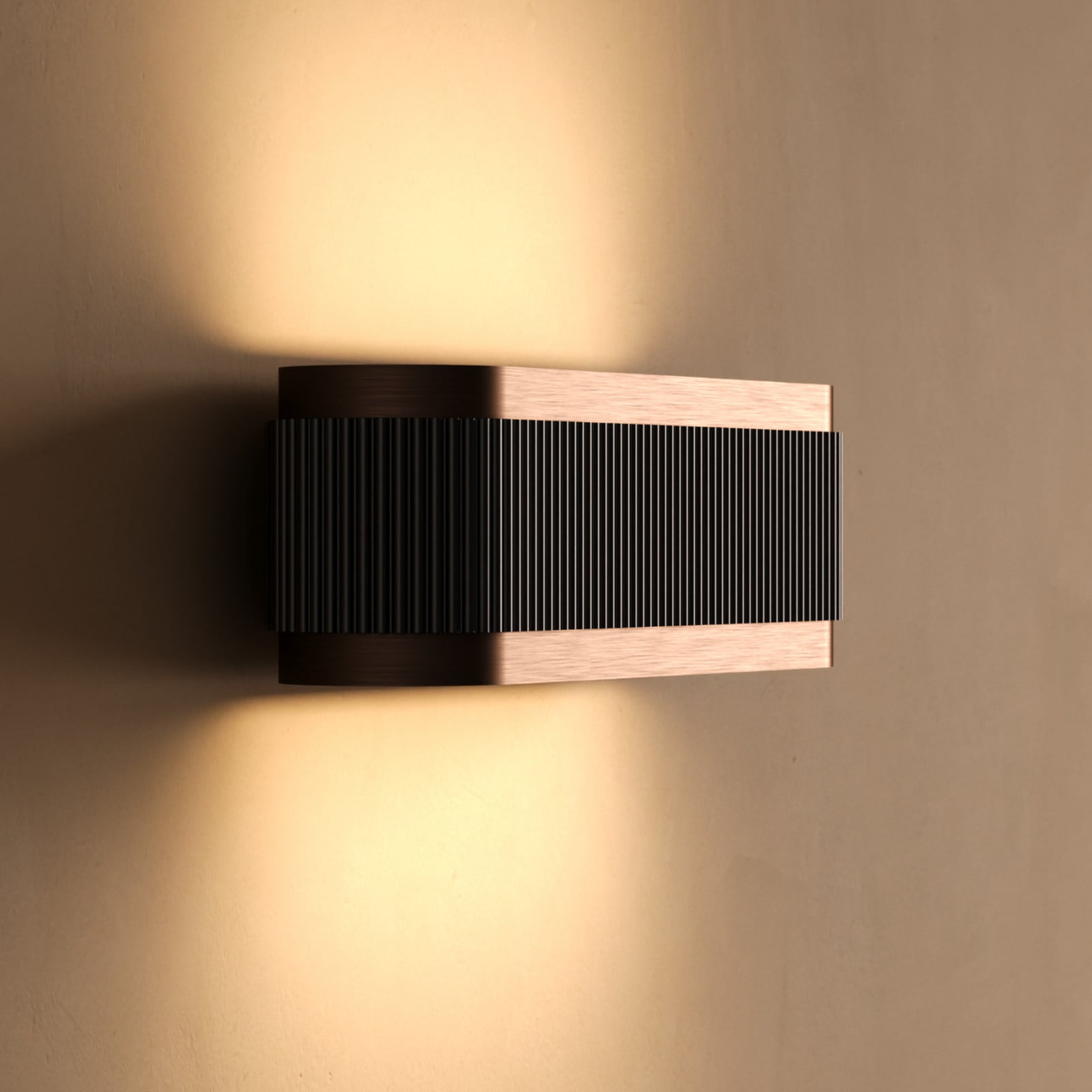 Twist W1 Switch Tune LED-vegglampe, rosagull – LIGHT-POINT - Entré - Moderne - Aluminium - Med en lyskilde