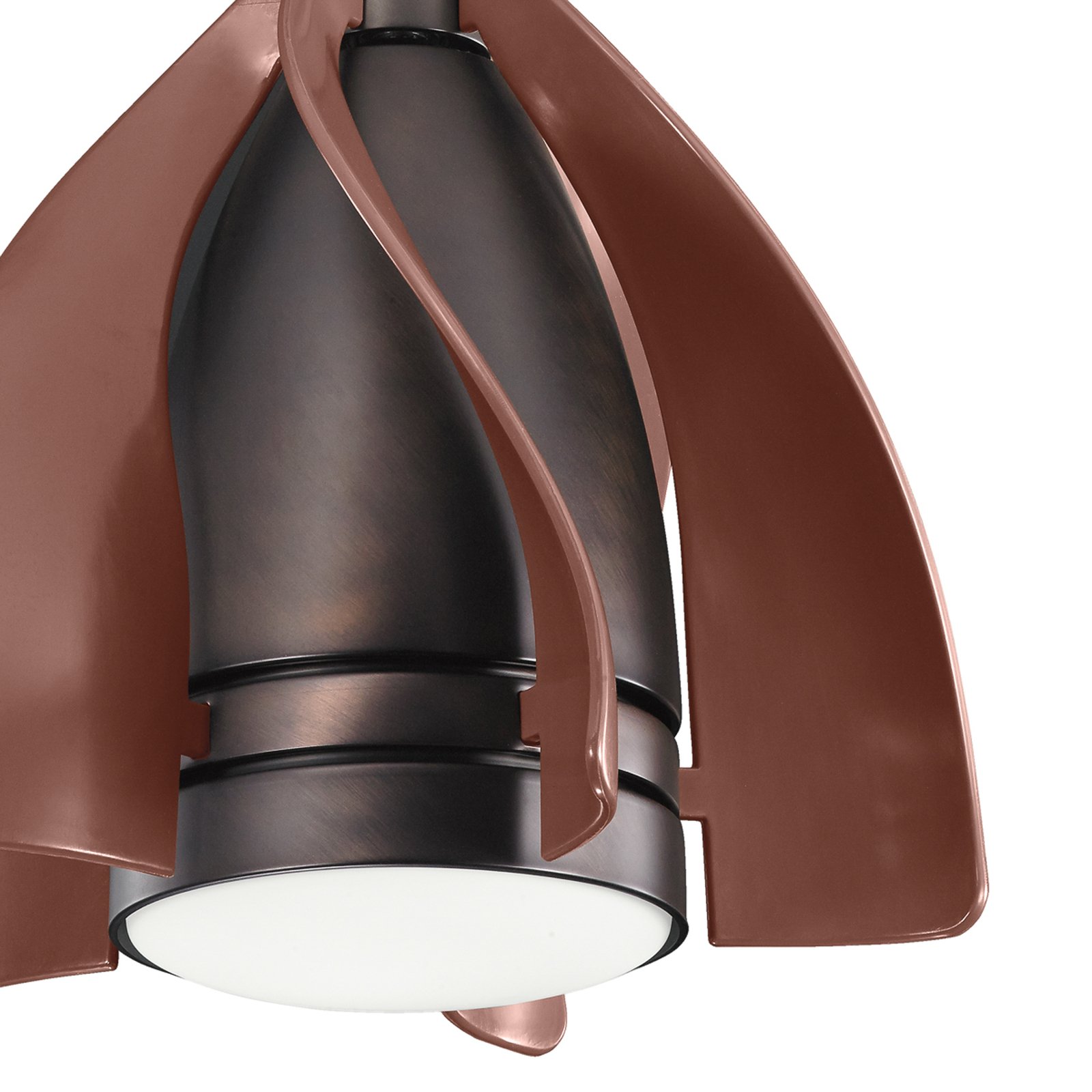 Ventilator cu LED Terna bronz uleiat/periat