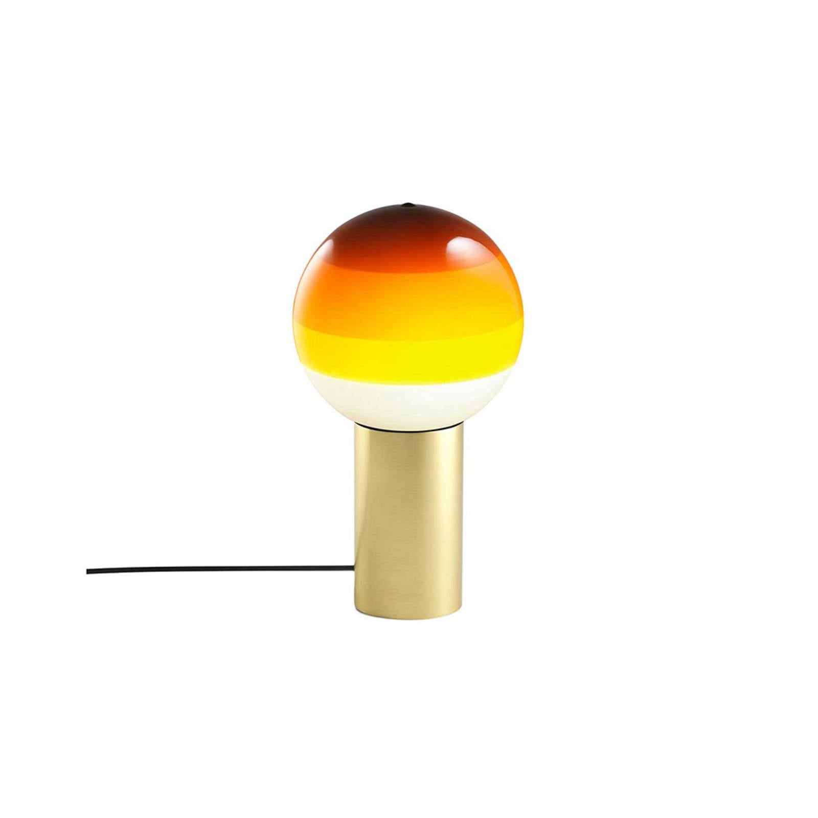 MARSET Tischlampe Dipping Light, 22 cm, bernstein/messing