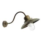 Patio 1351 outdoor wall lamp antique brass/clear
