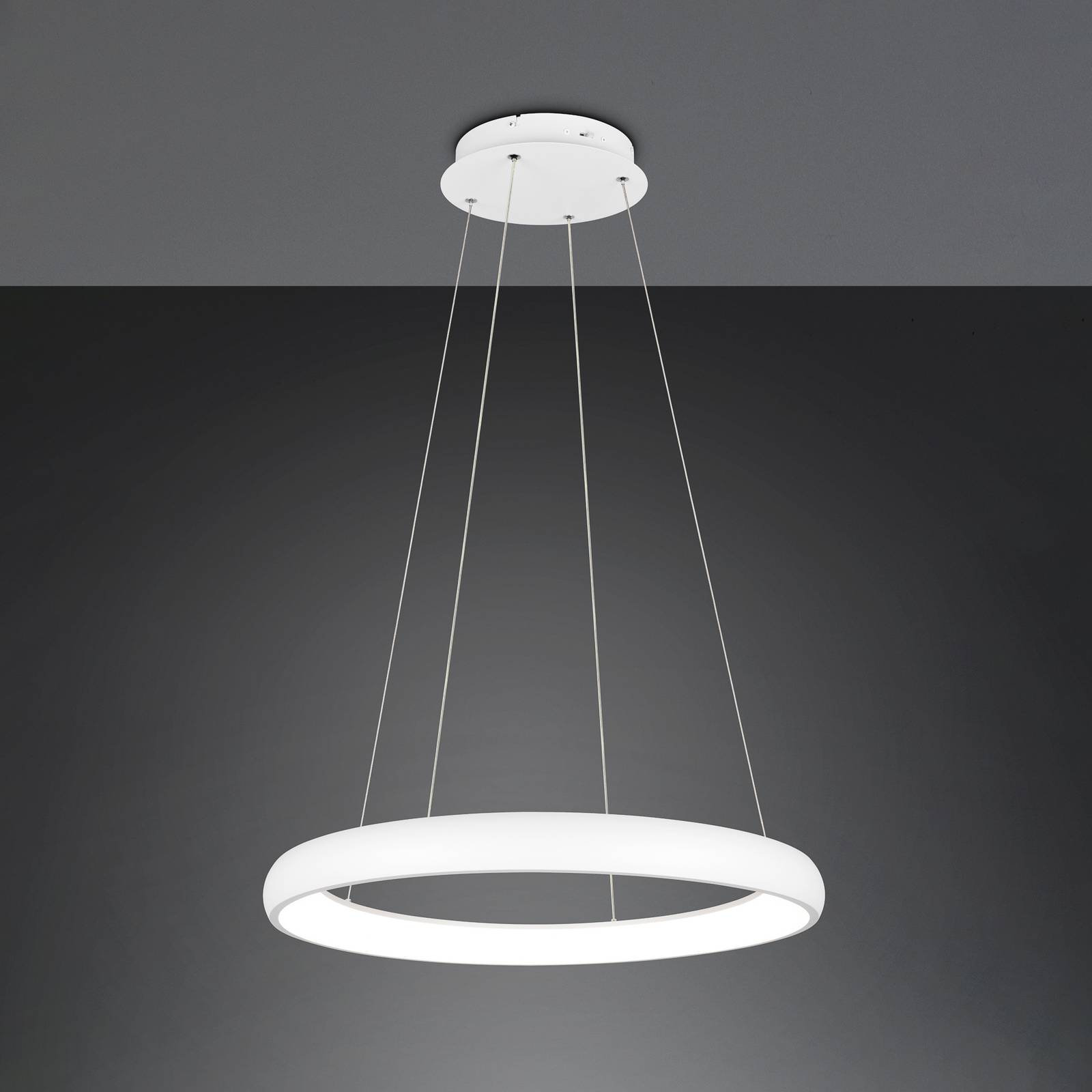 Trio Lighting Suspension LED Cardona Ø 75 cm blanc CCT métal