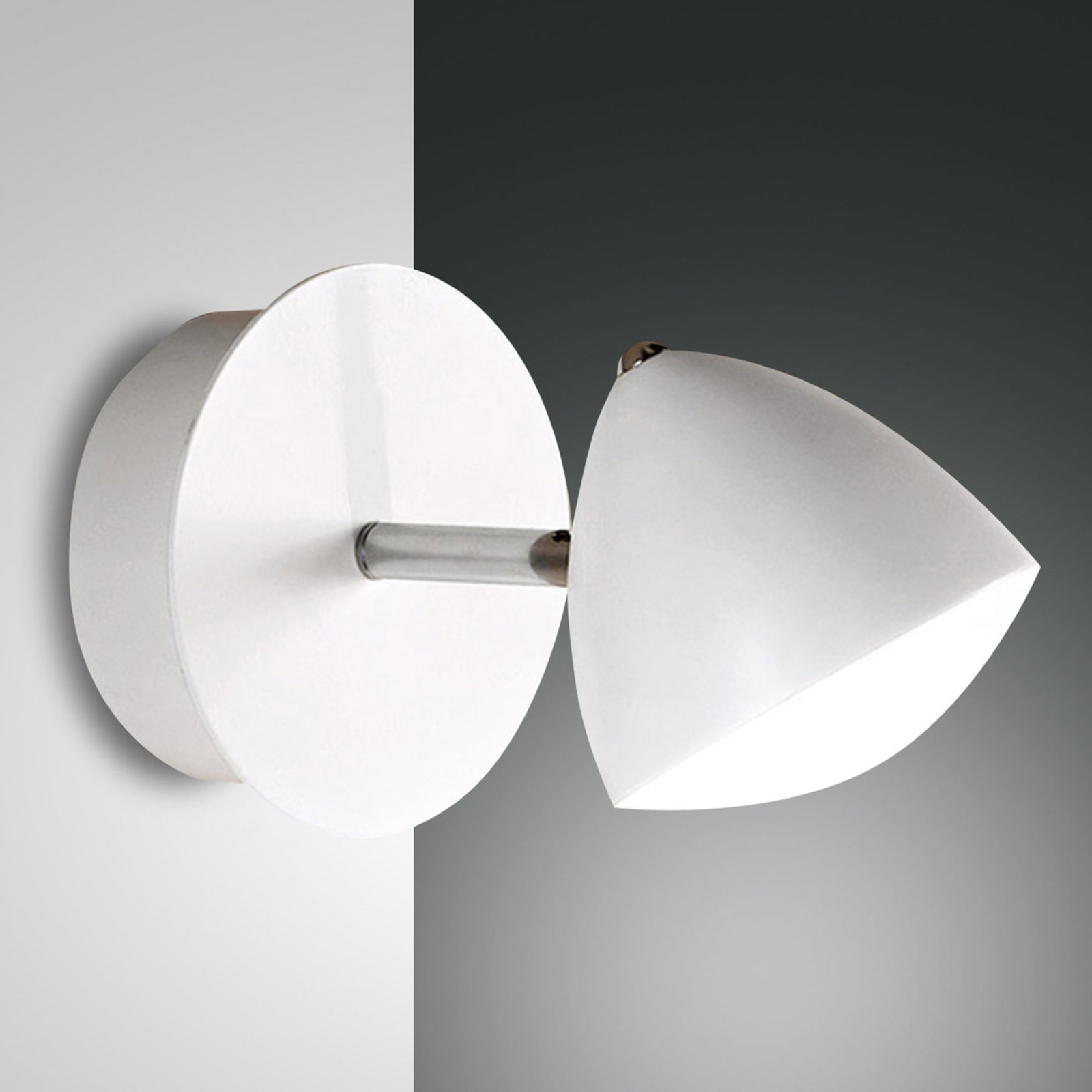 Fabas Luce Small Bike LED wall spotlight in retro look, for Living / Dining Room, metal, methacrylate, 8 W, energy efficiency: A+