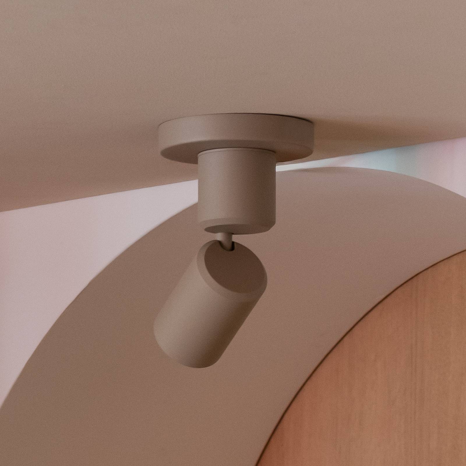IT´S ABOUT ROMI IT'S ABOUT ROMI Plafondlamp Milan, zandkleurig Ø 6 cm metaal