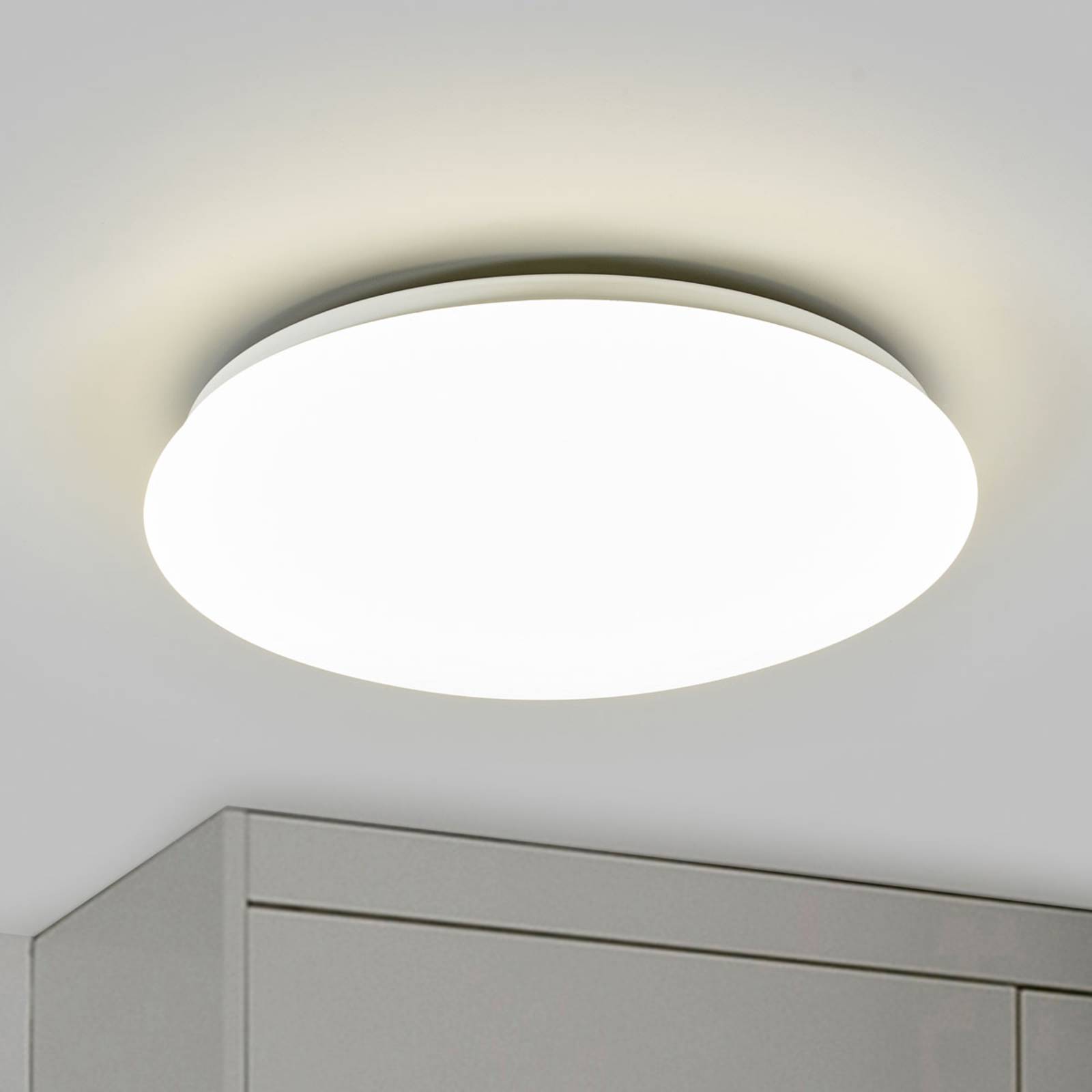 Philips Plafonnier LED Denim Luminaire dintérieur Blanc Matières synthétiques 