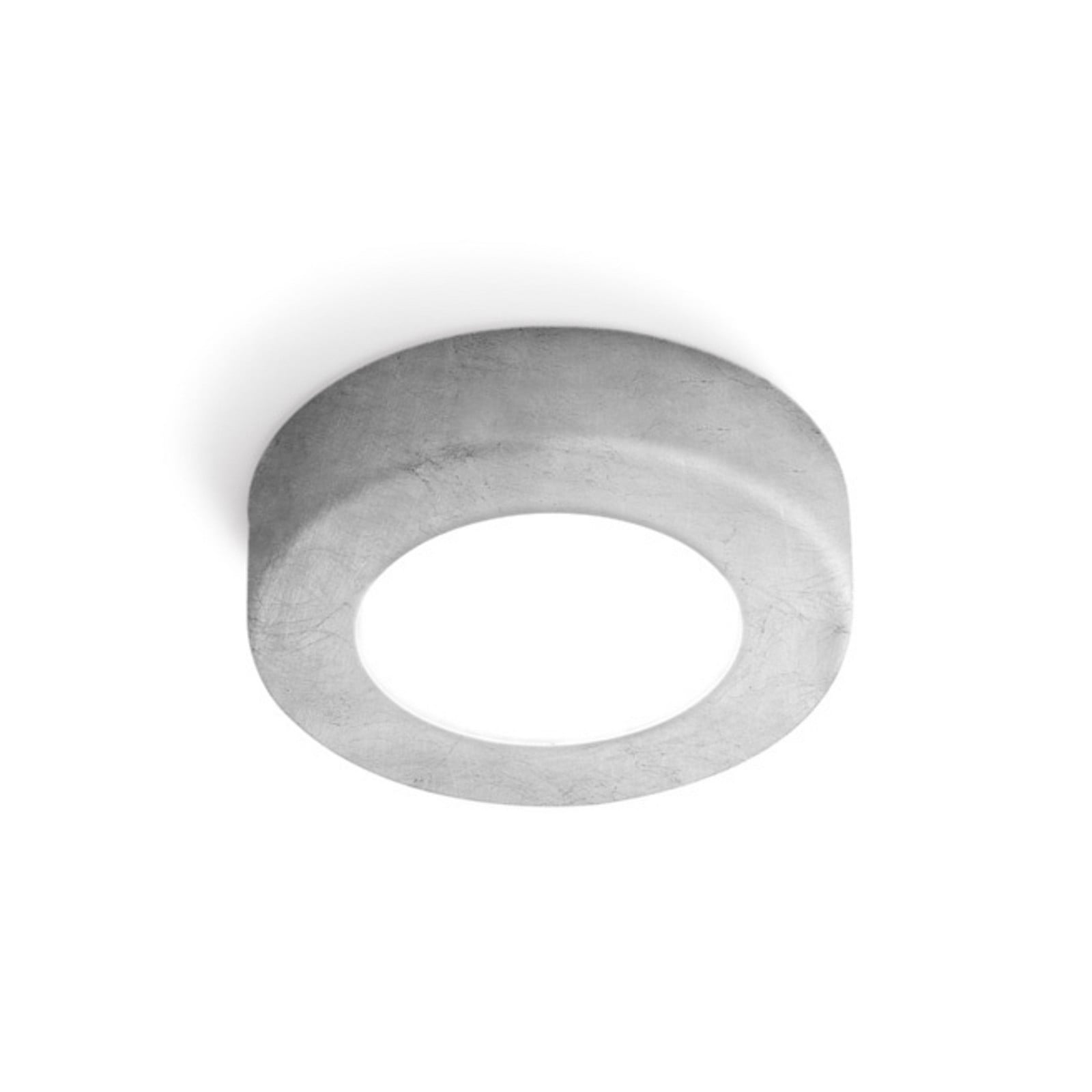 austrolux Kolarz Click R plafonieră foiță argintie Ø 12 cm GX53 - Camera de zi / sufragerie - design - foiță de argint - Metal