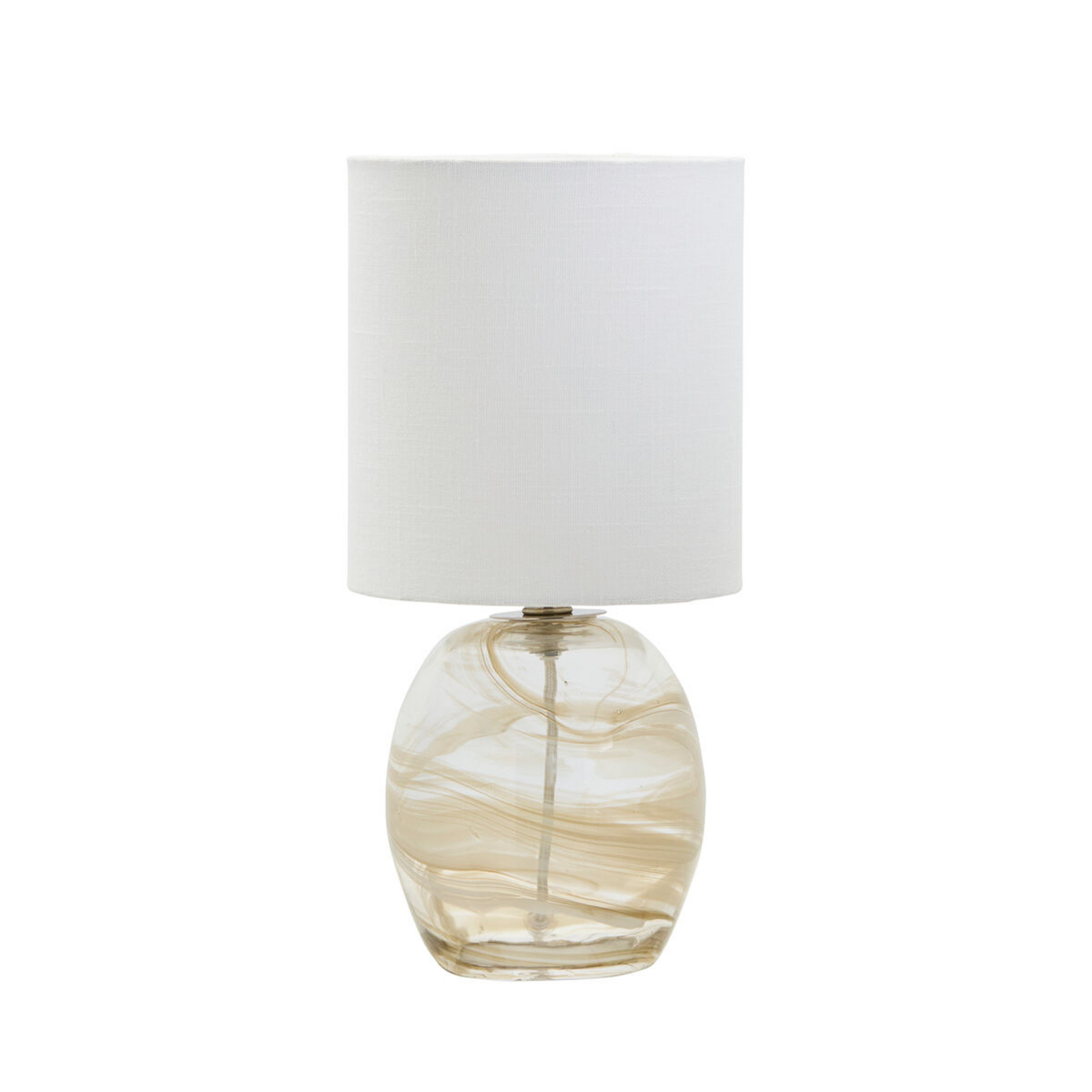 Hite tafellamp, 44 cm, crème, glas/textiel - House Doctor