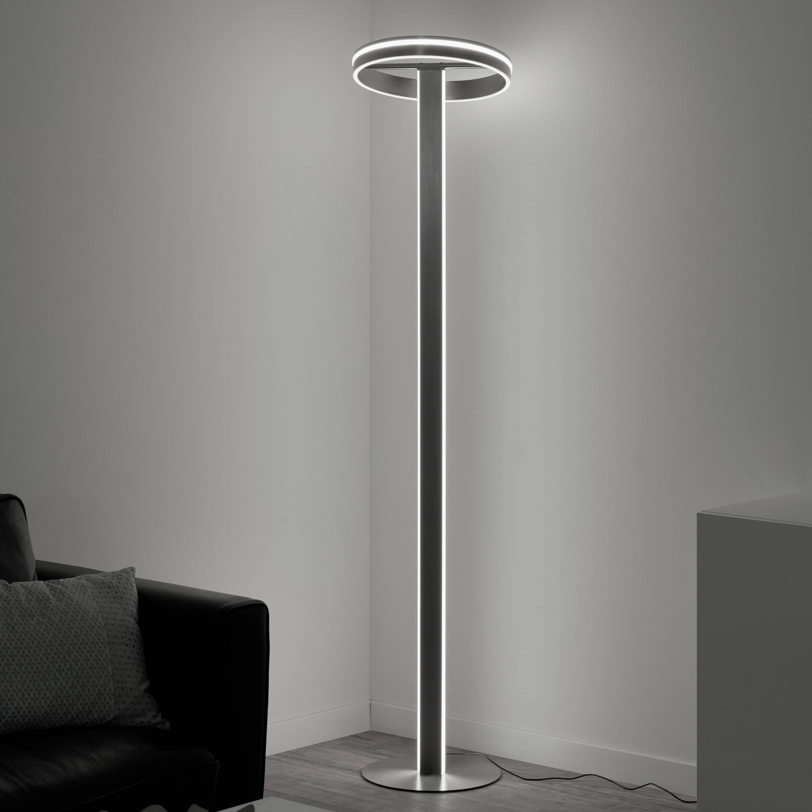 Paul Neuhaus Q-Vito LED-gulvlampe lige med ring