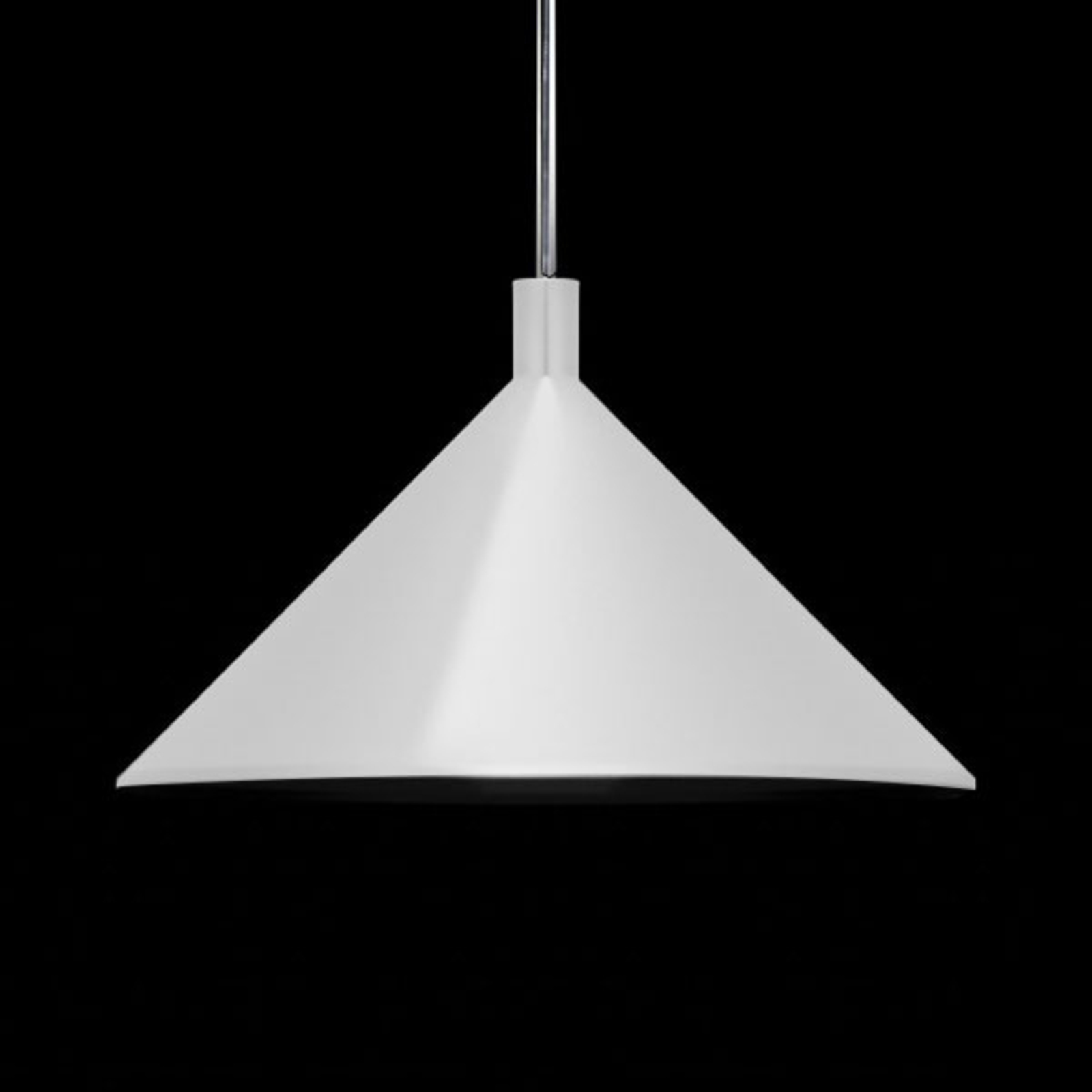 Martinelli Luce Cono lampă susp. alb, Ø 45 cm