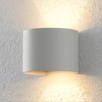 Arcchio Zuzana wall light, round, white, G9