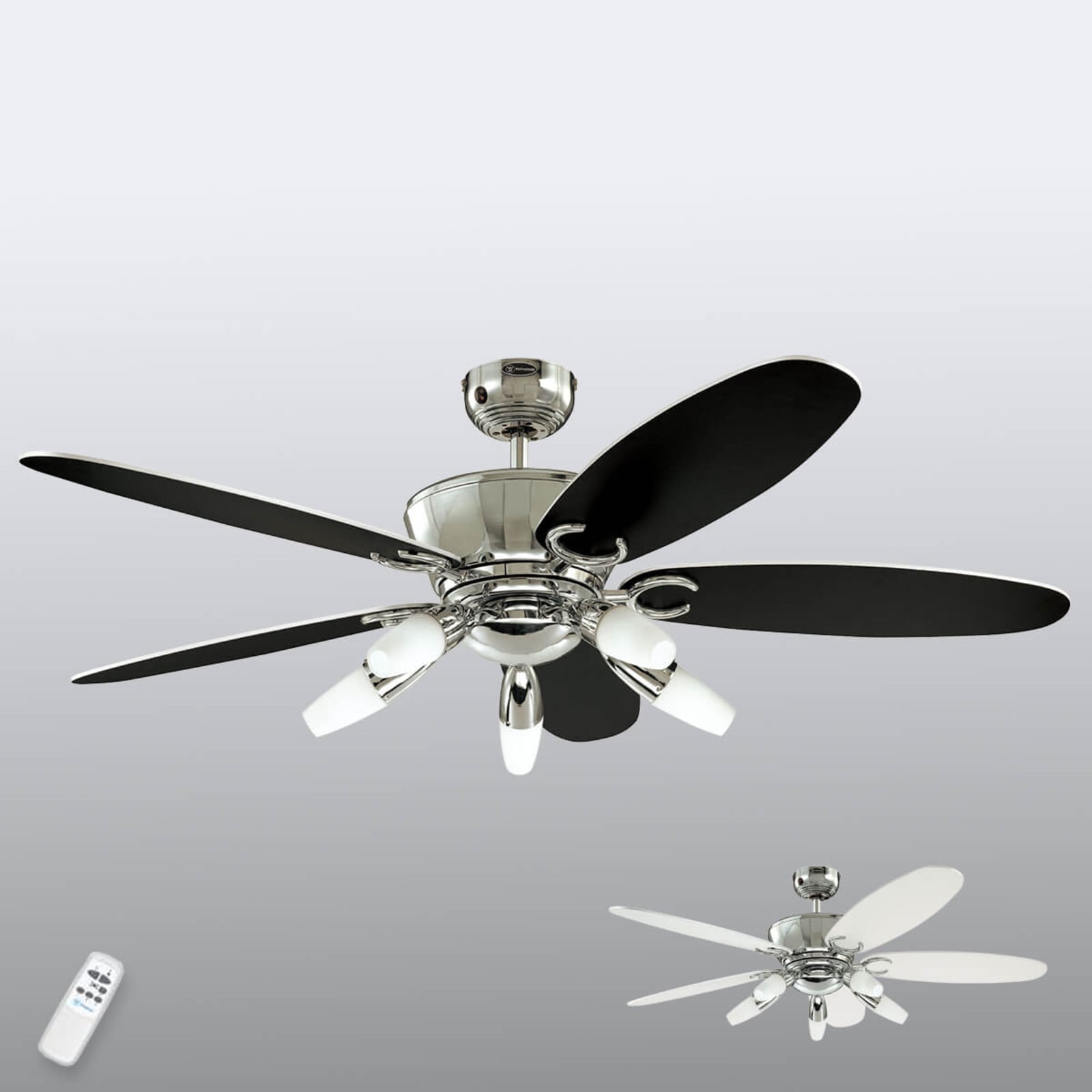 Ventilateur de plafond avec éclairage Arius avec télécommande - Westinghouse Ventilateur de plafond avec éclairage Arius avec télécommande - Westinghouse