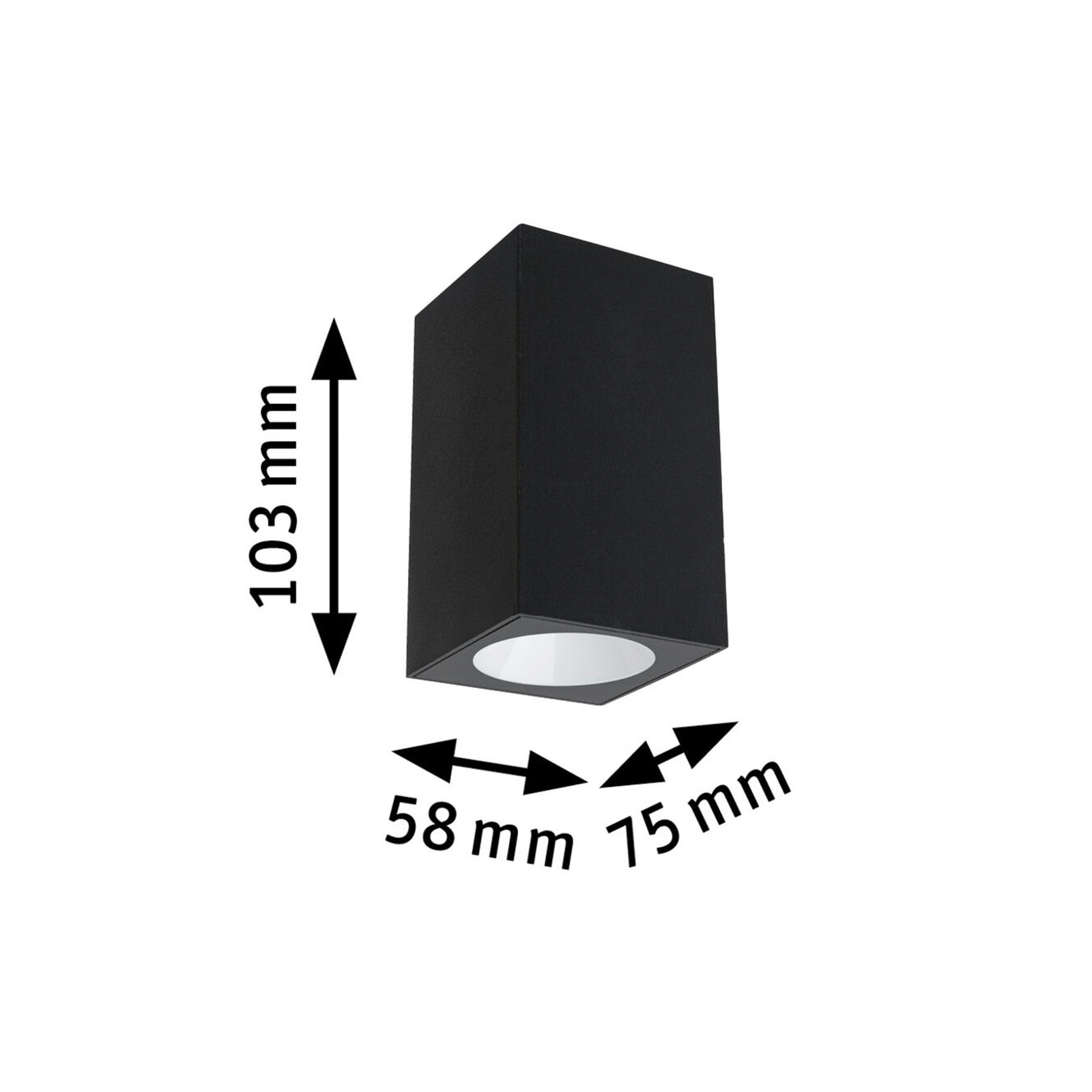 Flame Aplique Exterior Antracita - Paulmann