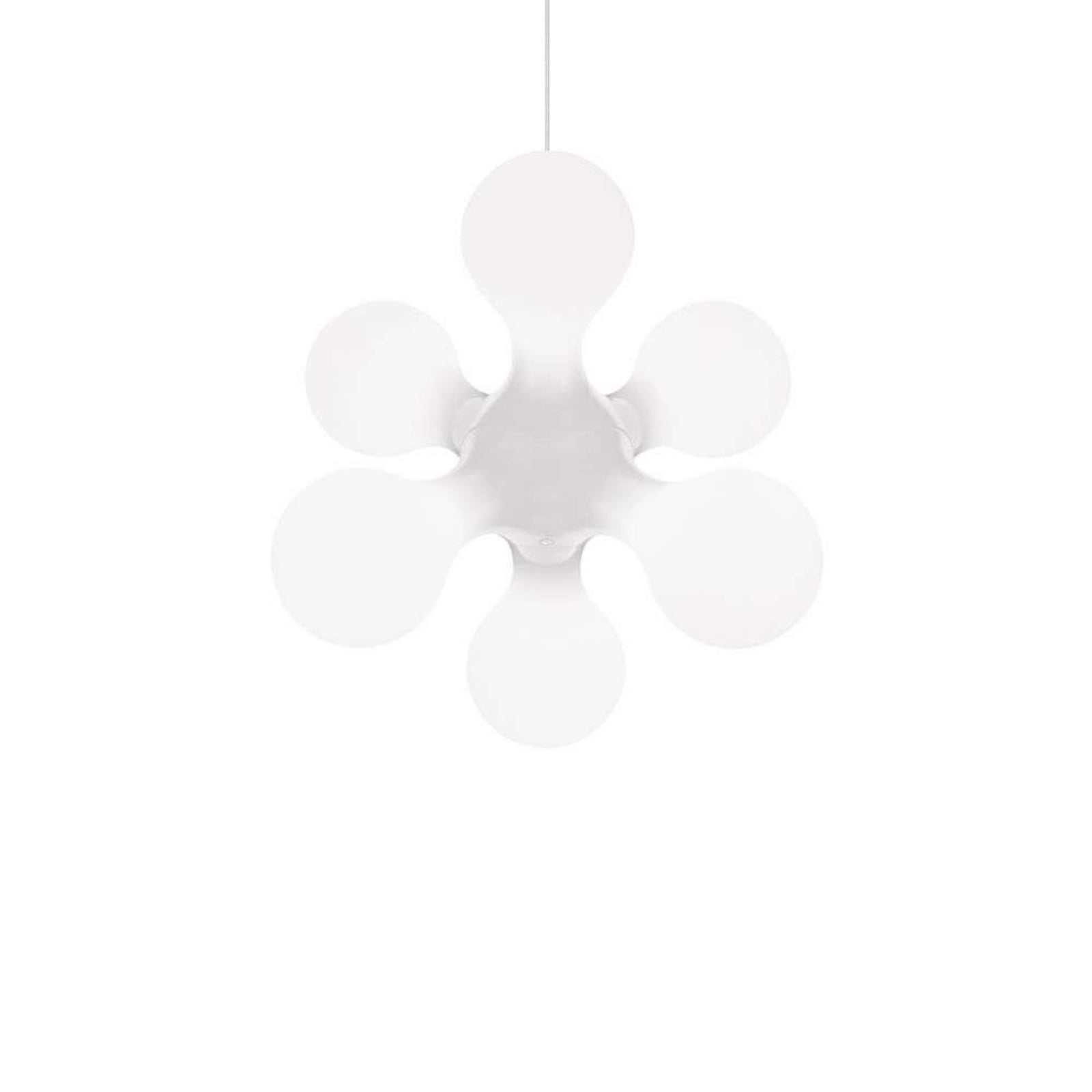 kdln hengelampe Atomium, hvit, Ø 58 cm