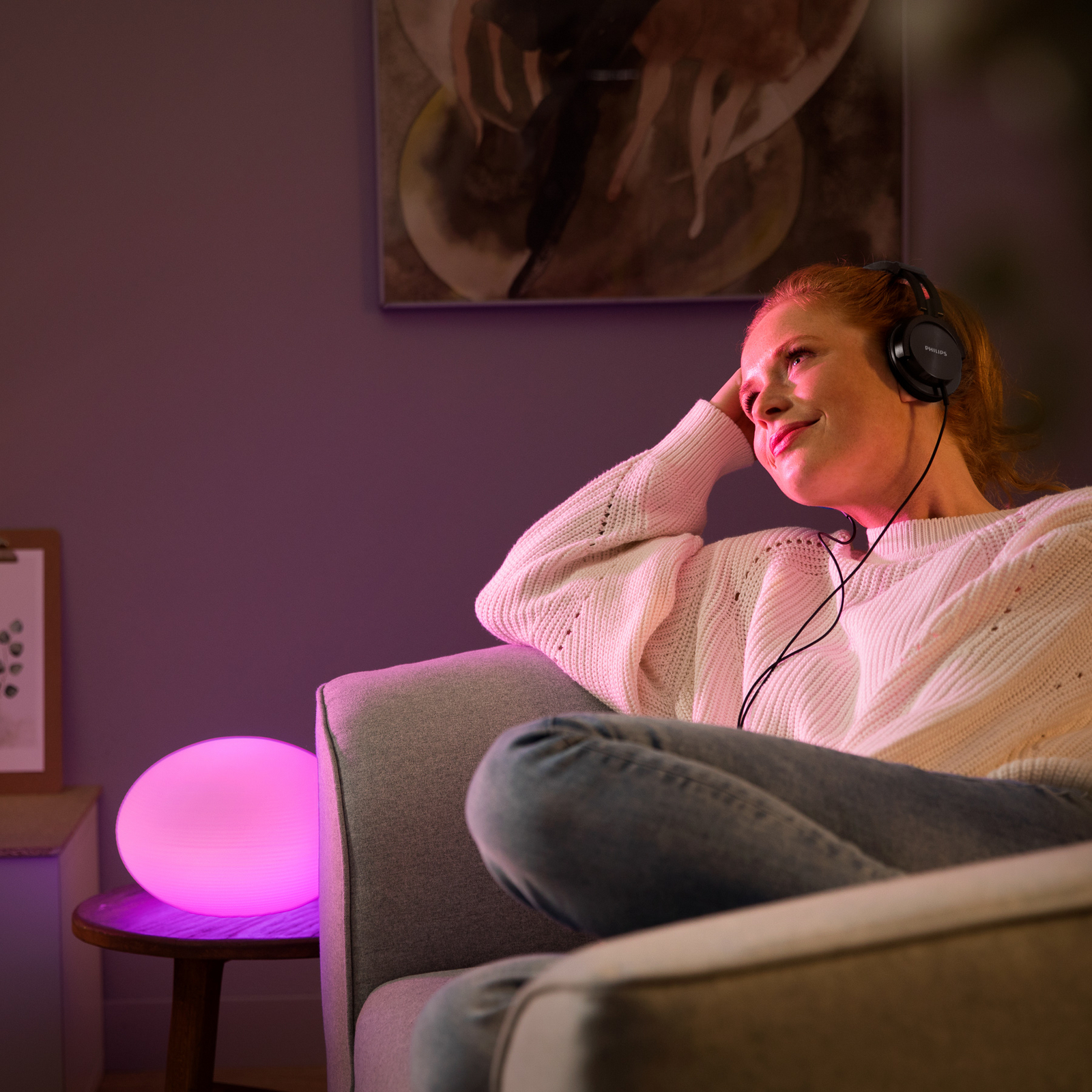 thumbnail image 2 of Philips Hue Flourish Table Lamp (Open Box) – White, 570 Lumens, Color Ambiance LED, Free Shipping 2 of 6
