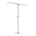 Lampadaire LED Yara.double 4 000K, BT, PIR, argent