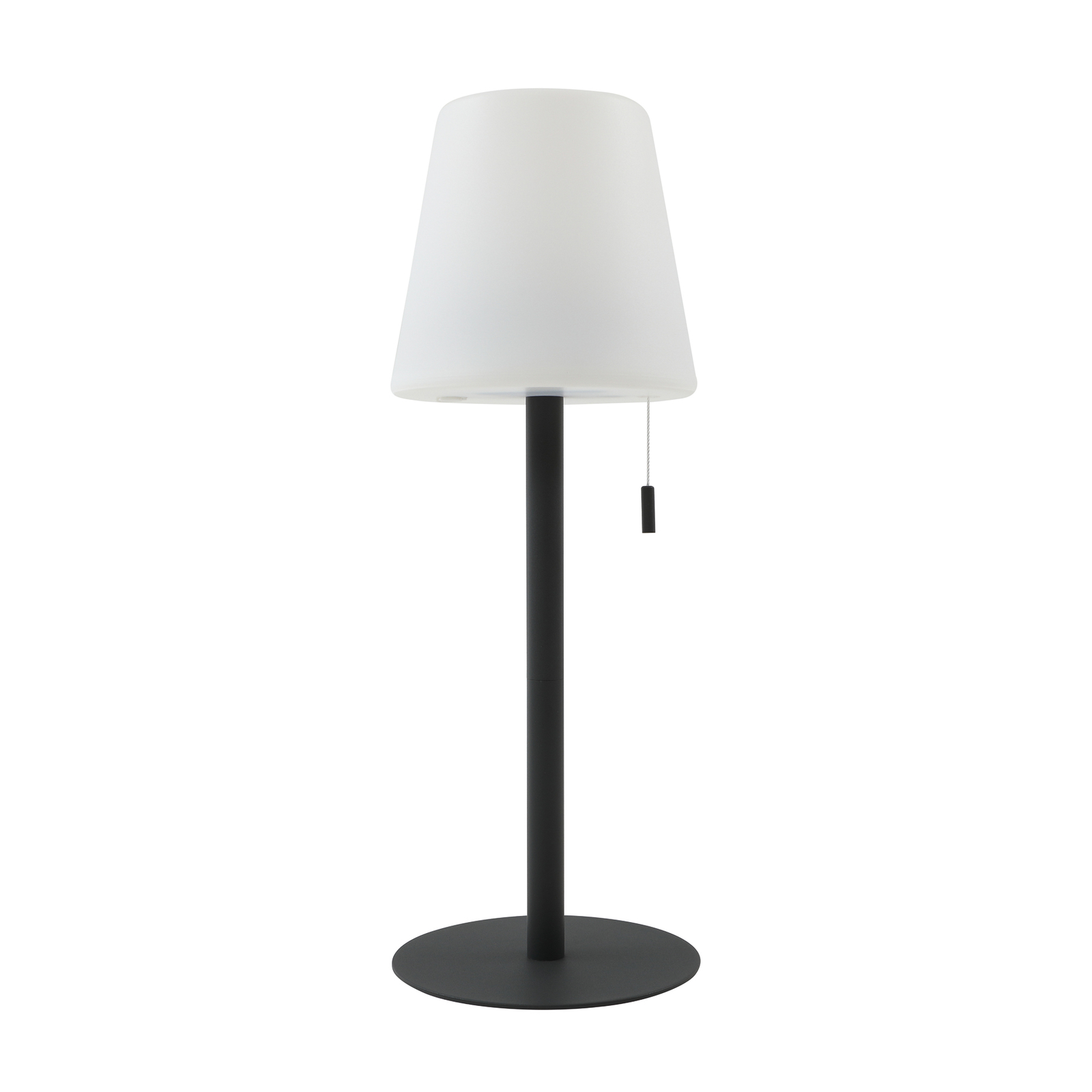 Nabíjecí lampa Lindby Azalea LED, laditelná bílá, černá