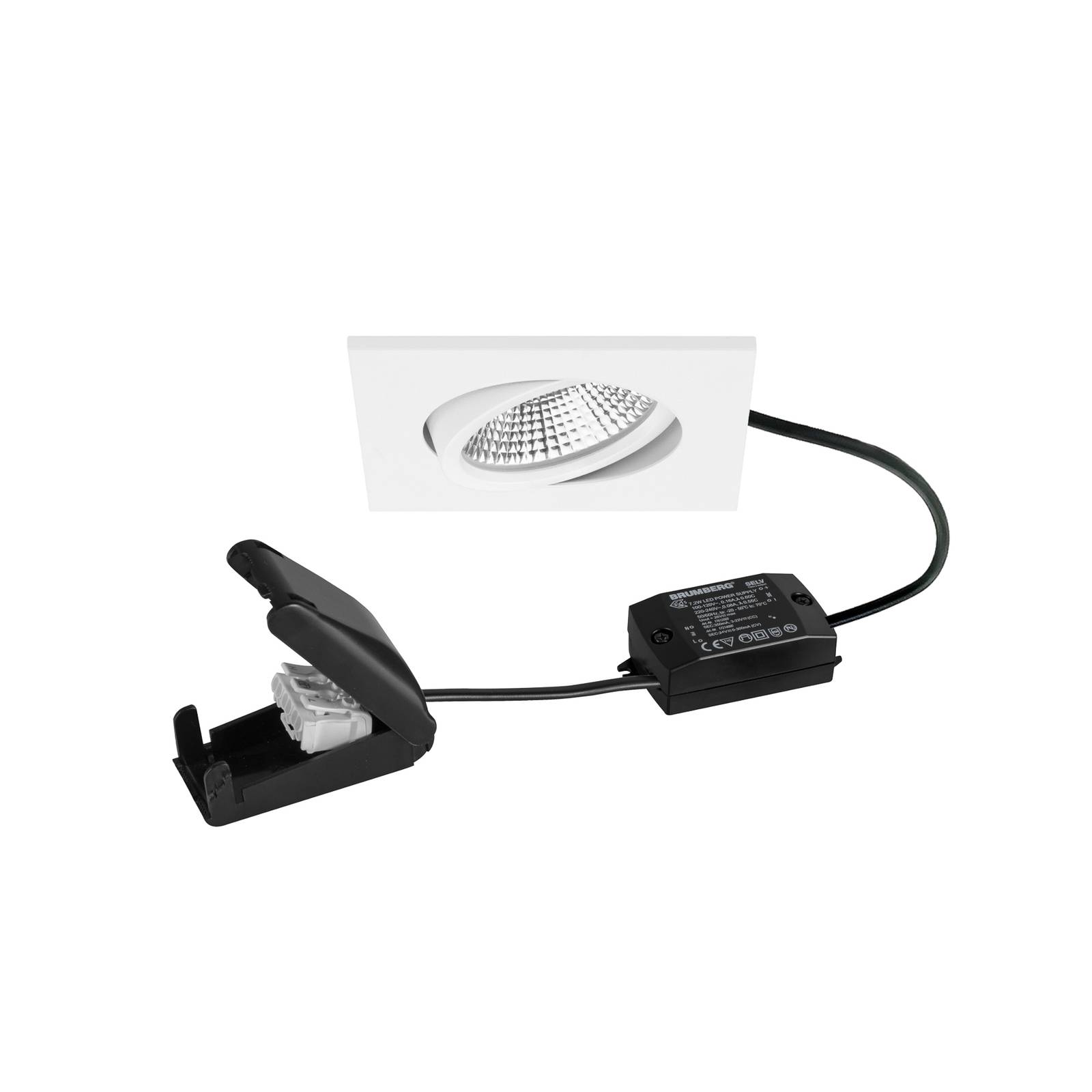 BRUMBERG BB25 LED-Spot IP65 on/off Anschlussbox strukturweiß günstig online kaufen