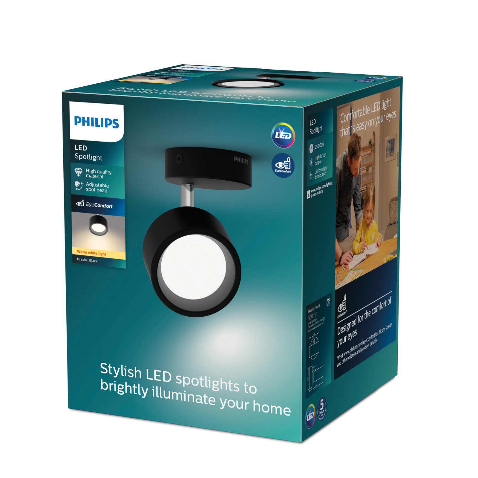 Philips Bracia LED mennyezeti spotlámpa 1 izzó