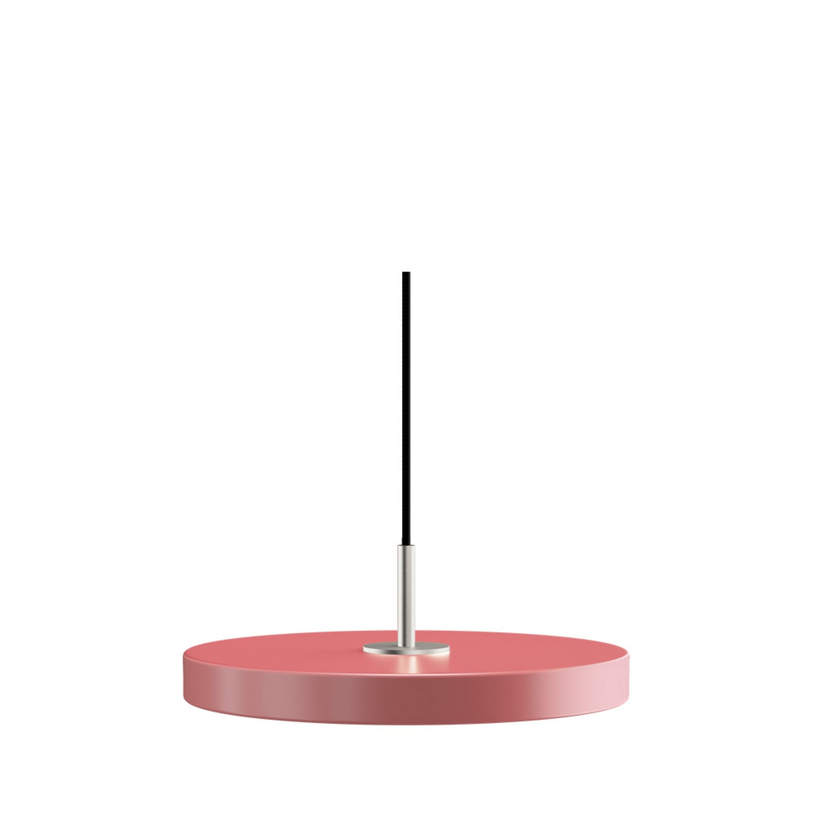 Asteria Plus pendellampe, Ø 30 cm, lyserød/stål UMAGE - Stue - Metal billede