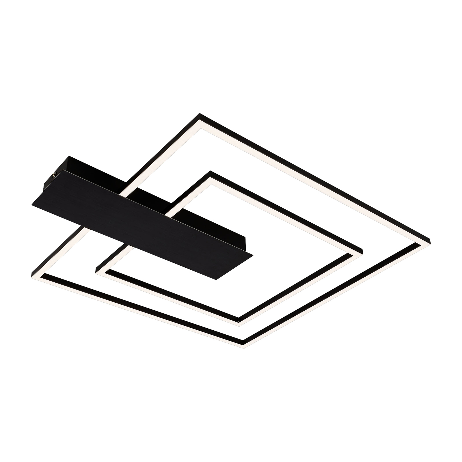 LED-Deckenlampe Nico Duo 3.000K eckig schwarz