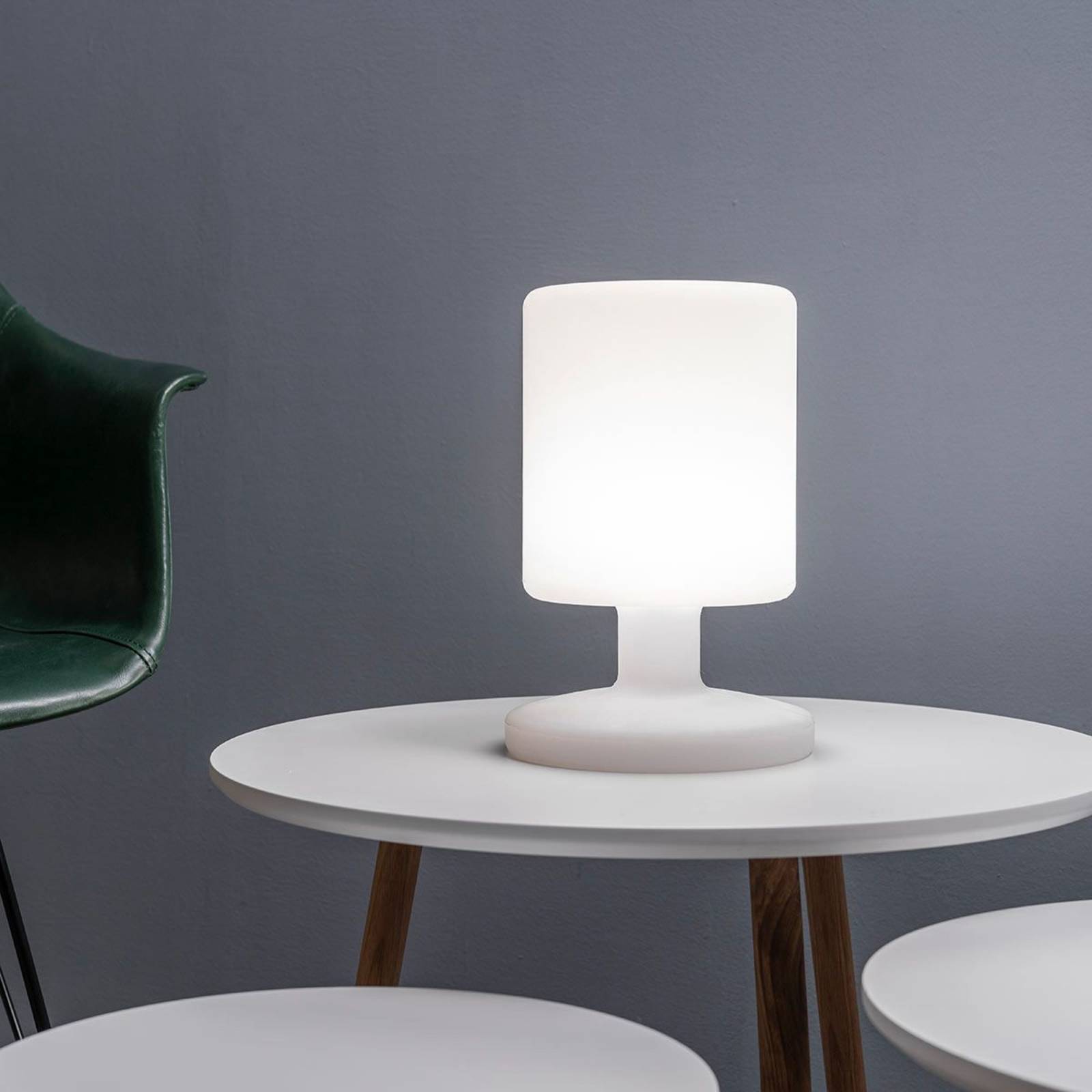 E-shop Stolná lampa Ben LED do interiéru aj exteriéru, dobíjateľná batéria