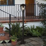 Lampione Bluebell, IP44, nero, altezza 97 cm, metallo