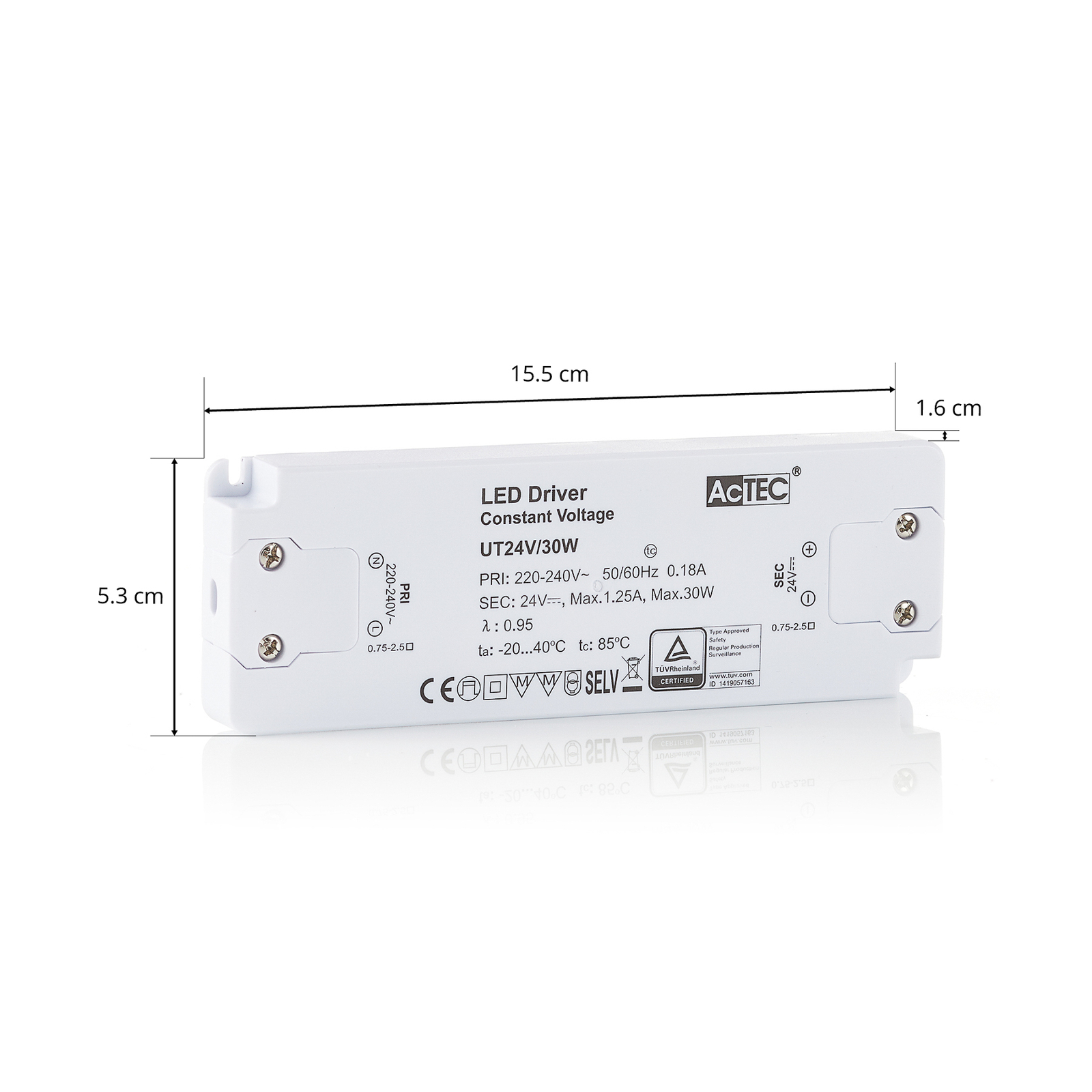 AcTEC Slim LED ovladač CV 24V, 30W