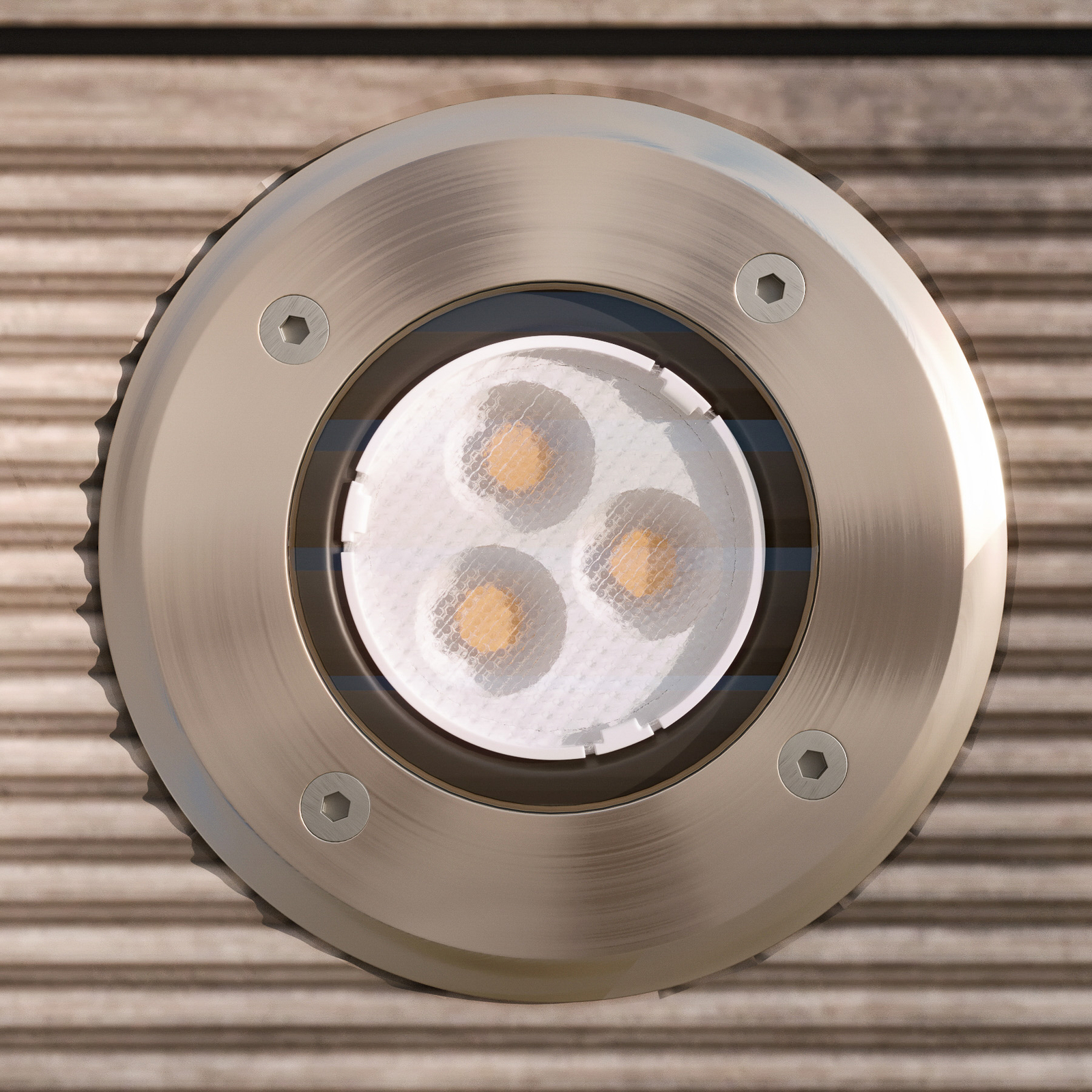 Ava Round Recessed Ground Bodová IP67 Steel - Lucande