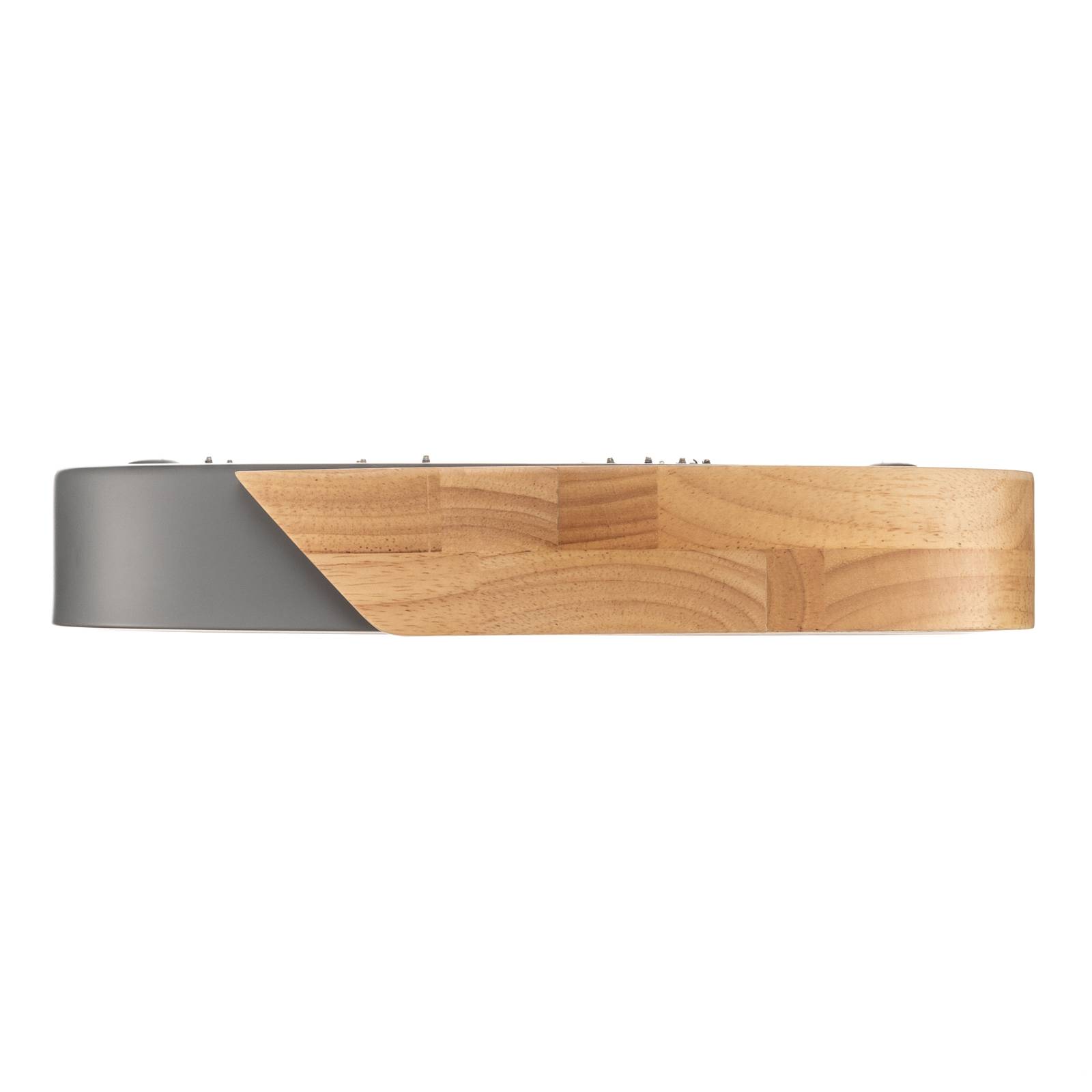 Lampa sufitowa LED Borneo z drewnianą ramą