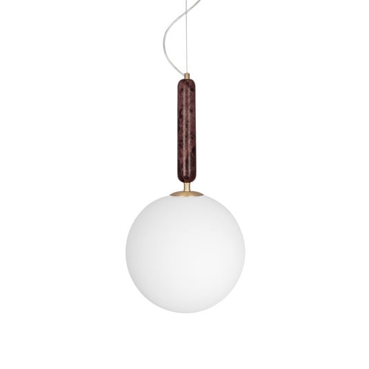 Lampada a sospensione Torrano rossa, Ø 30 cm, marmo - Globen Lighting