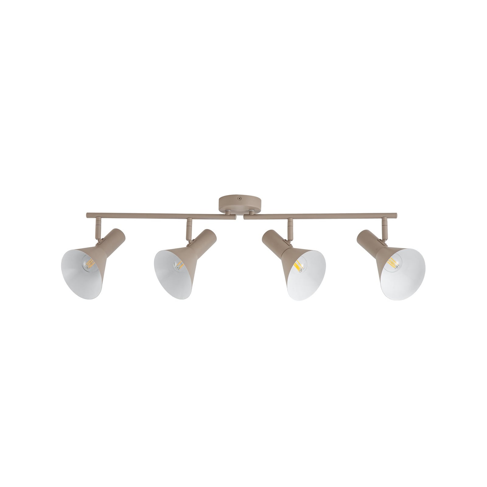 Milia-kattokohdevalo, beige, E14, 4-lamppuinen, 79 cm, metalli – NOLA Milia-kattokohdevalo, beige, E14, 4-lamppuinen, 79 cm, metalli – NOLA