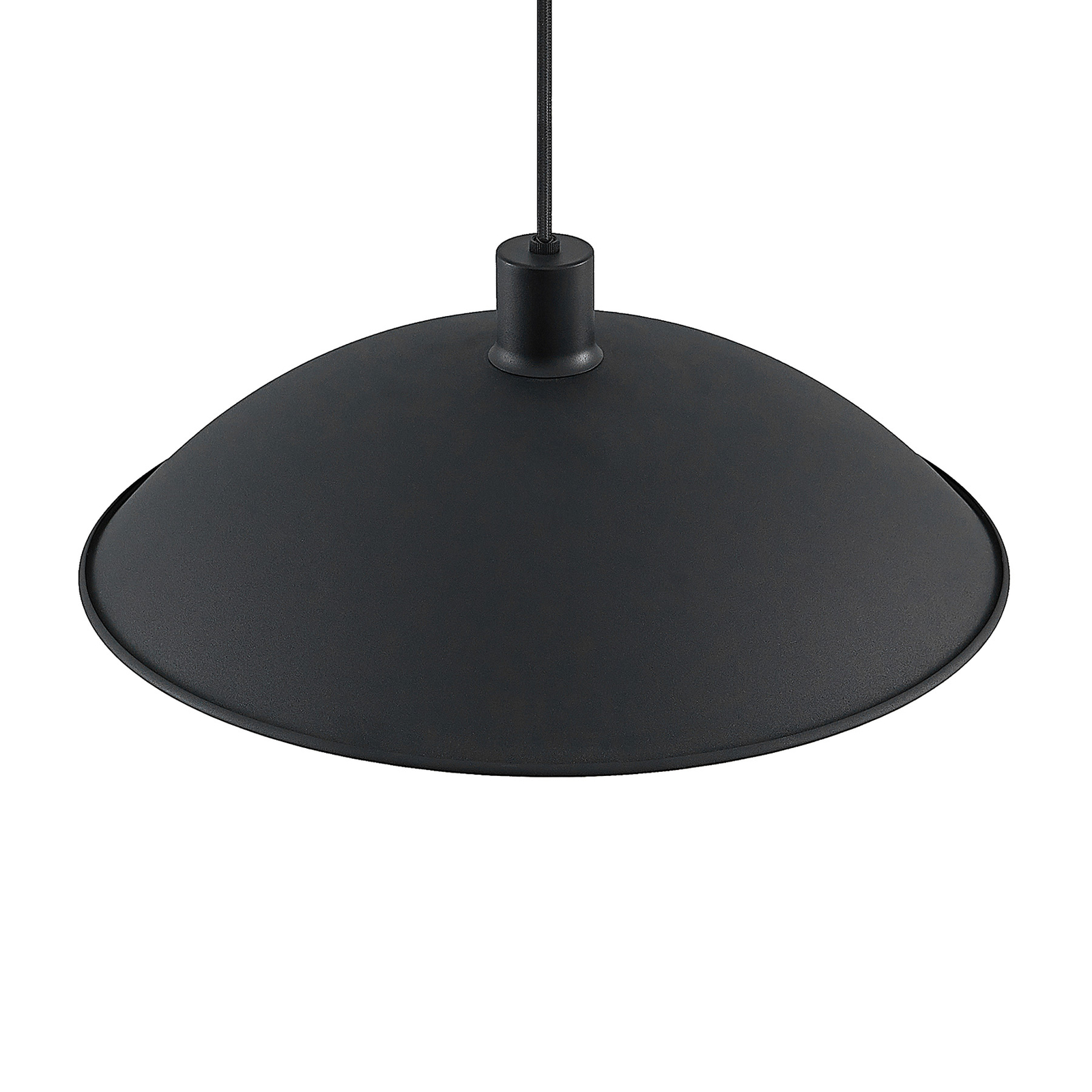Lindby Narisara lampa wisząca czarna 1-pkt. 40 cm