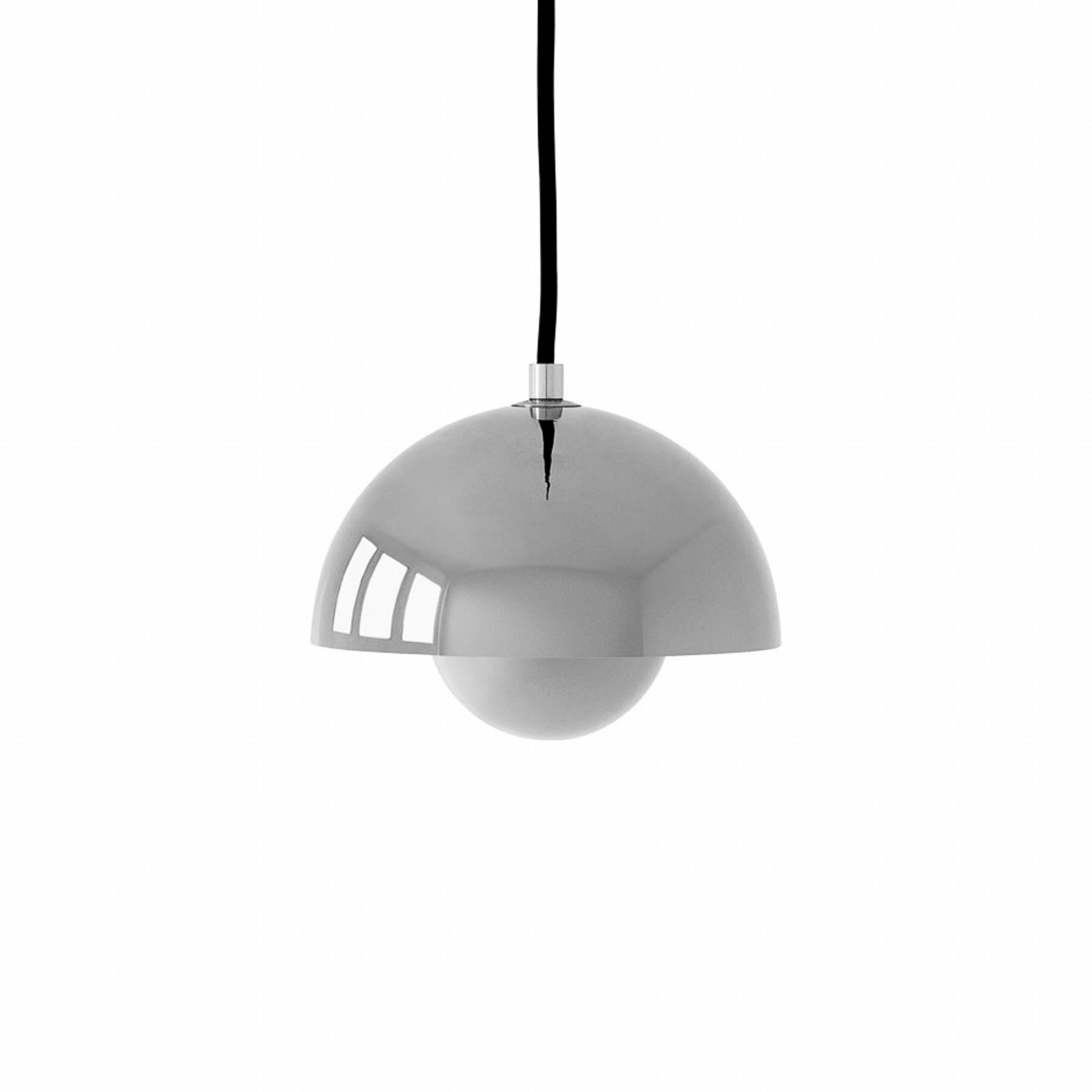 Candeeiro suspenso Flowerpot VP10, Ø 16 cm, cromado - &TRADITION