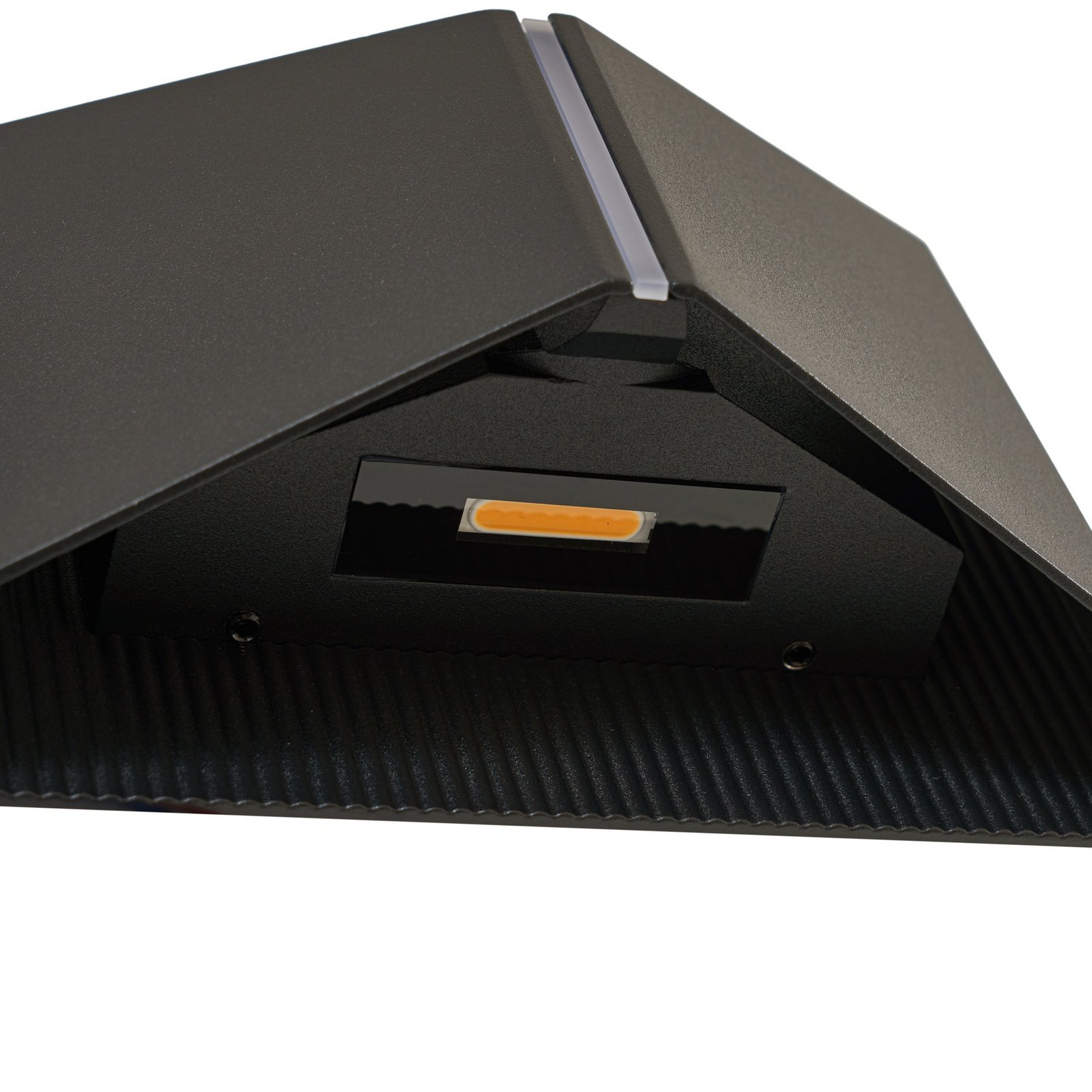 Anlira udendørs LED-væglampe, op og ned, IP65, sort - Lindby