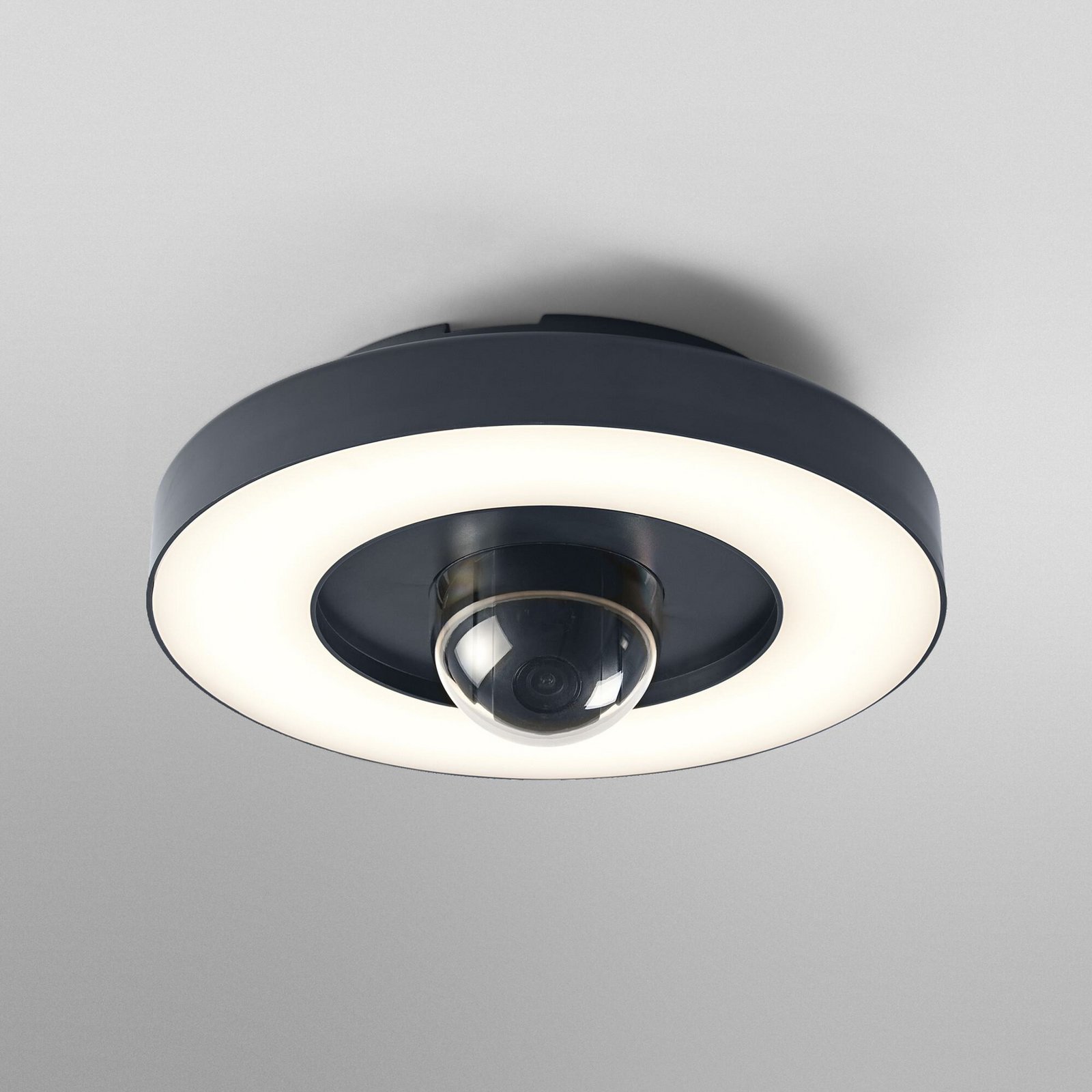 OSRAM SMART+ Caméra extérieure LED Wifi CIRCLE, graphite Capteur IP44