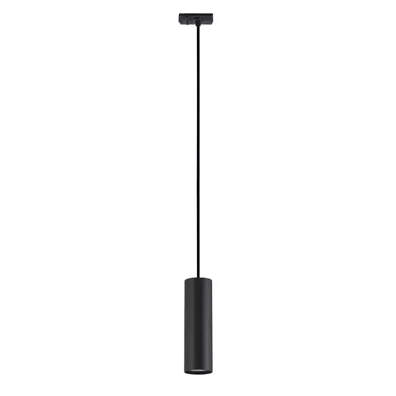 Lampenwelt Lindby Pendellampe Linaro, 20 cm, schwarz, 1-Phasen, Ø 6 cm