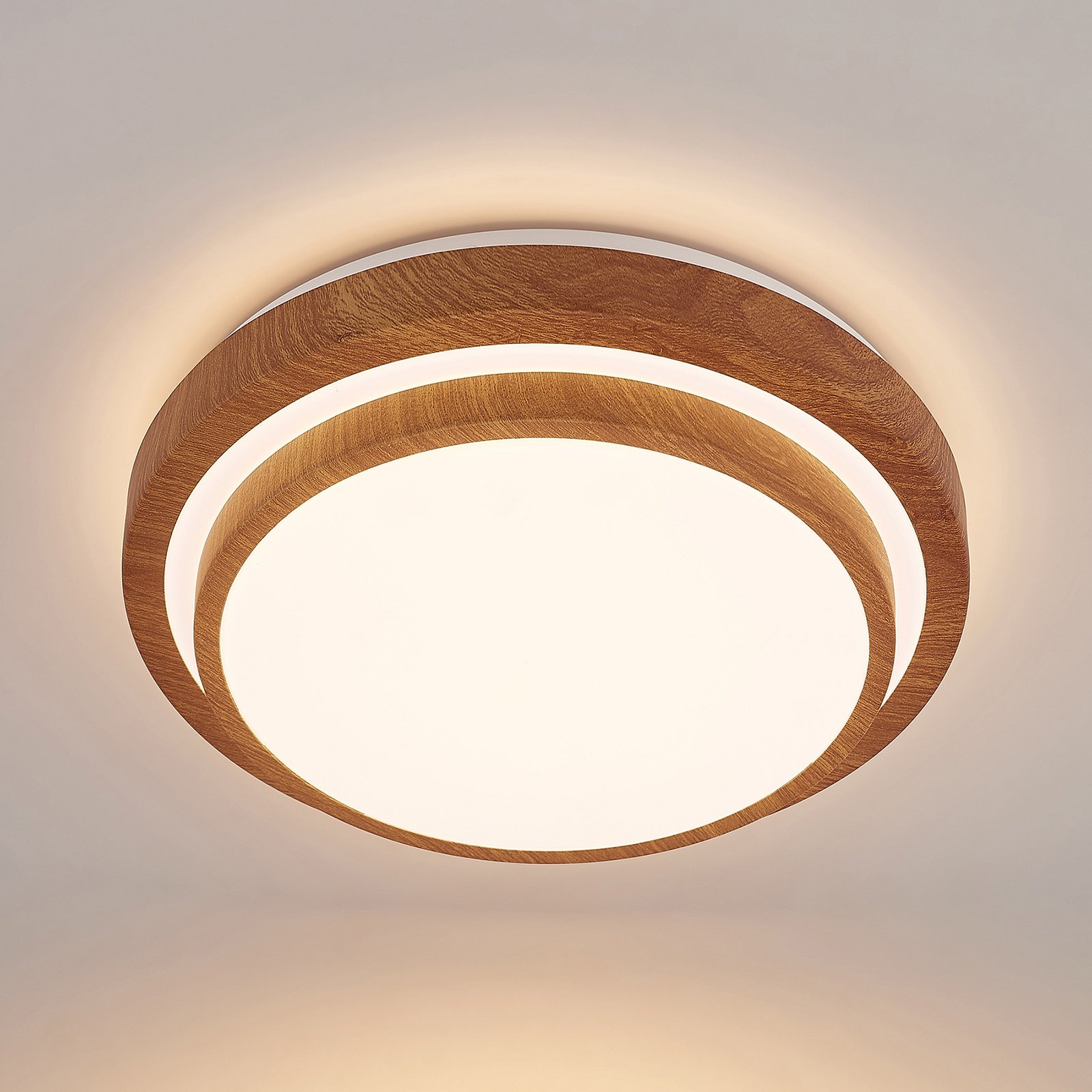 Lindby Vaako LED plafondlamp, rond, 34 cm