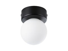 Gove Plafonnier IP44 Dim. Matt Noir/Satin - Paulmann