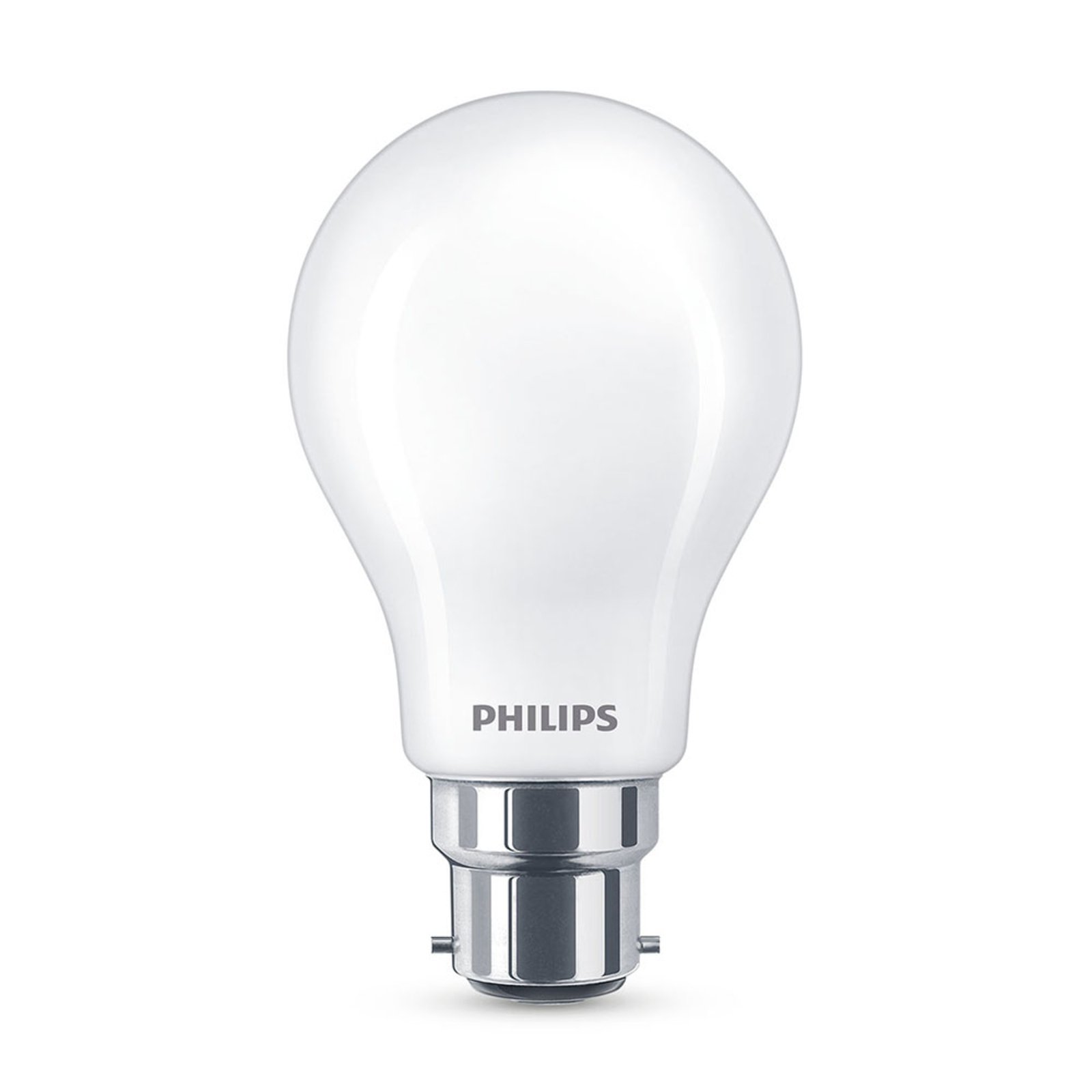 Philips bombilla LED Classic B22 A60 7W 2700K mate