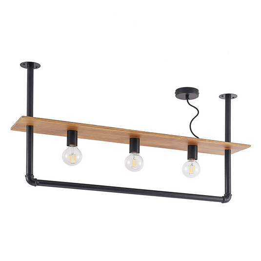 Kirista 3 Plafond Wood - Lindby
