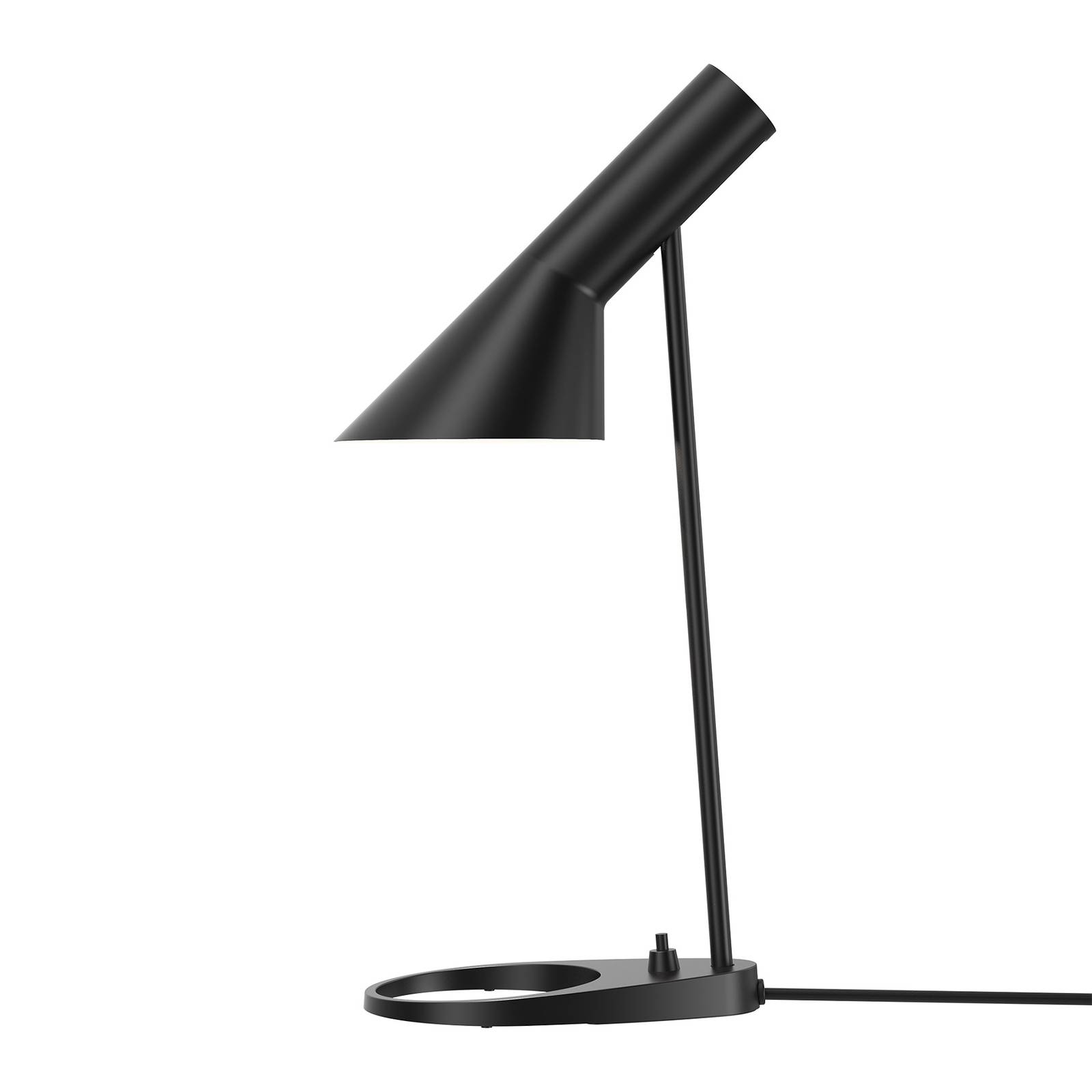 Louis Poulsen AJ Mini table lamp black, for Living / Dining Room, steel, die-cast zinc, E14, 20 W, H: 43.3 cm