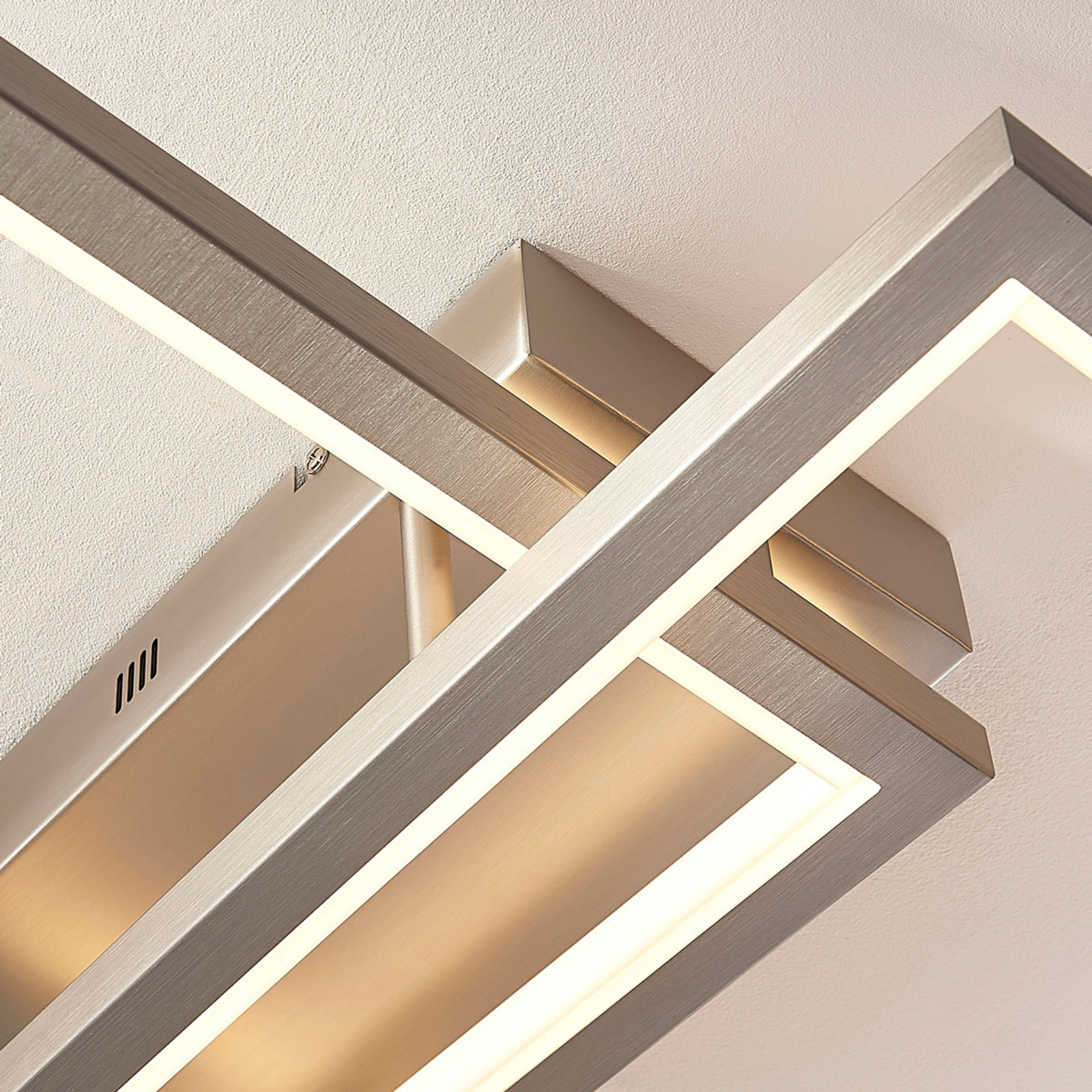 LED plafondlamp Heriba met twee frames, dimbaar