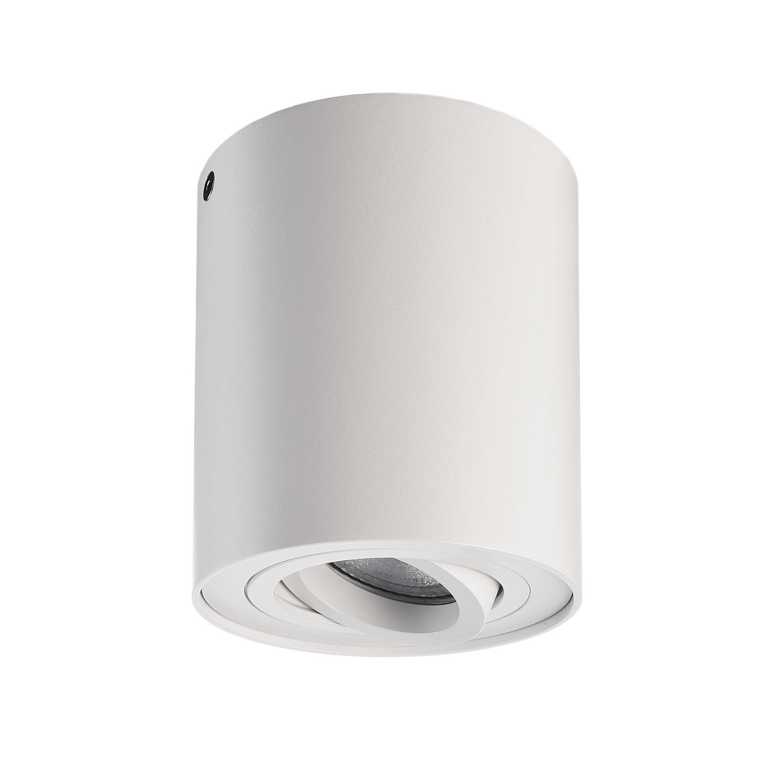 Spot pour plafond Bengala, blanc, Ø 9,6 cm, orientable et inclinable