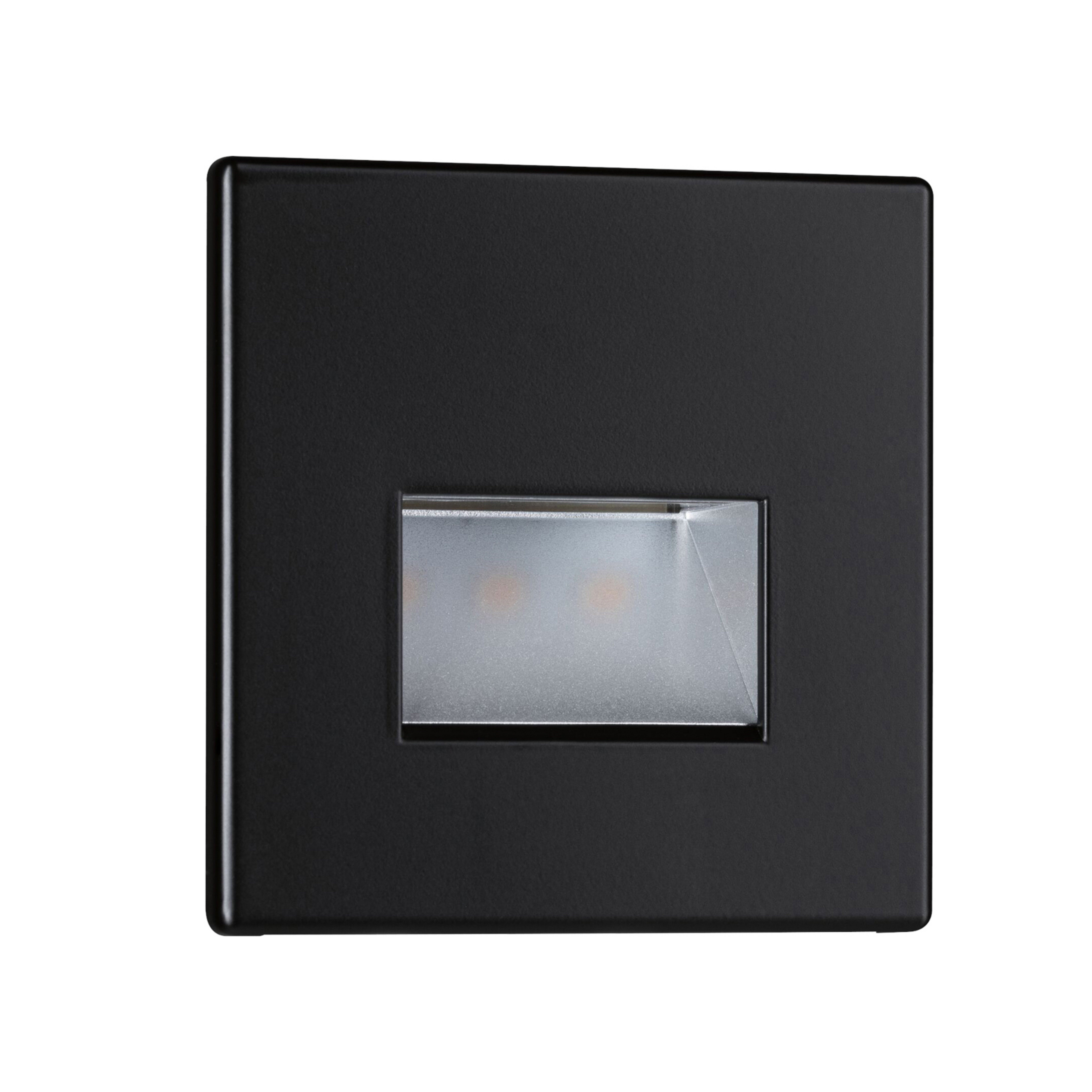 Edge Quadro LED Applique Murale Encastrée Square Matt Black - Paulmann