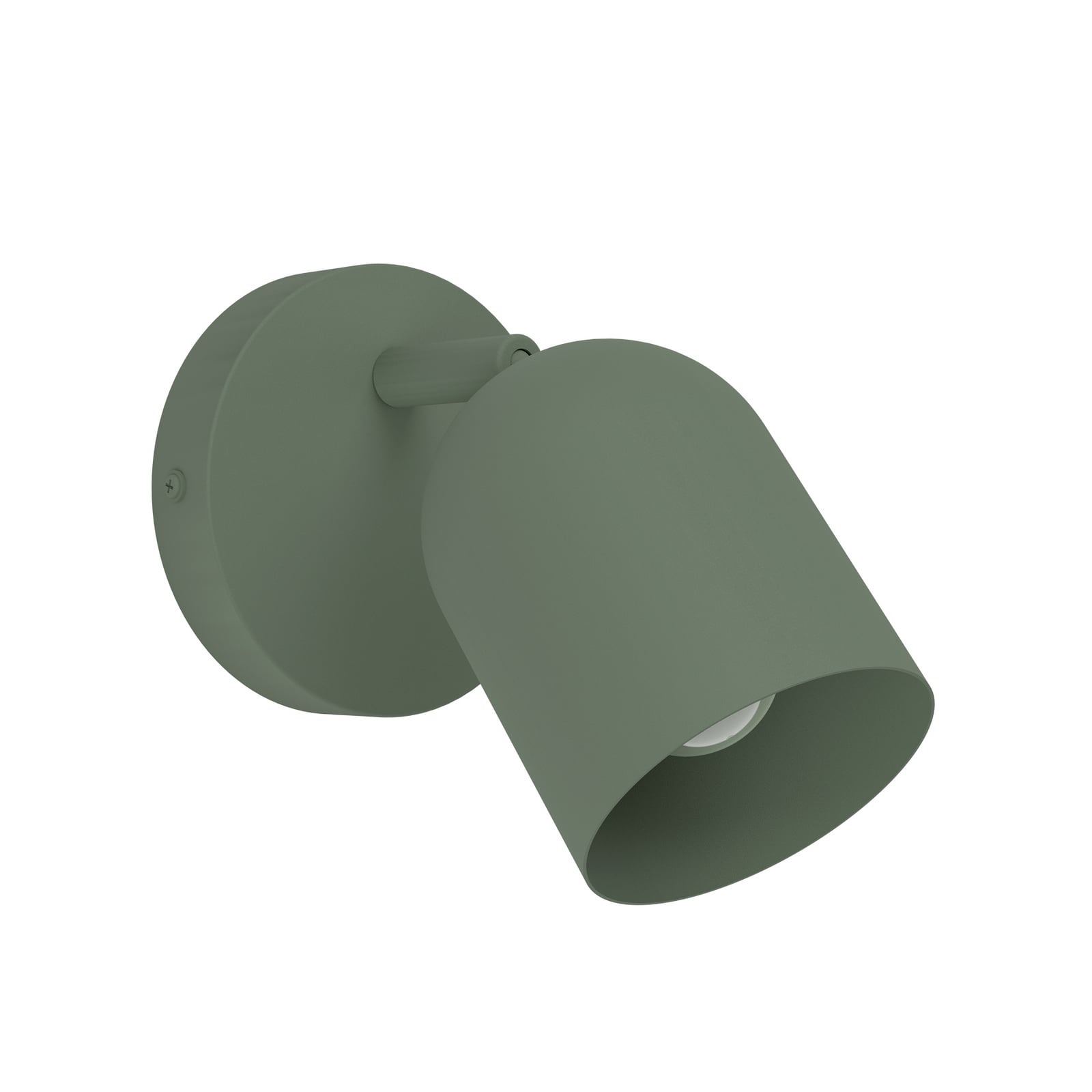 Wandstrahler Tilston, dunkelgrün, Ø 9 cm, Stahl, E14 Wandstrahler Tilston, dunkelgrün, Ø 9 cm, Stahl, E14